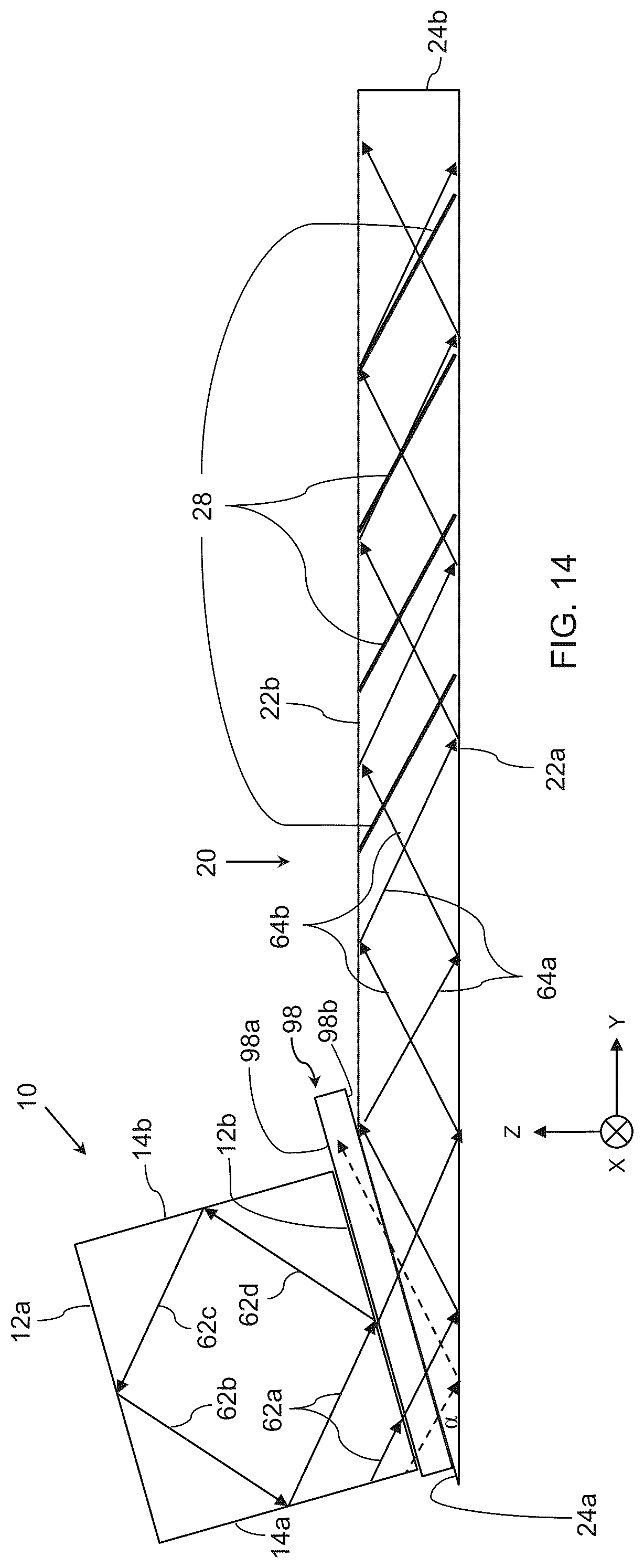 Patent US12306429 Figure 13 – Optical aperture multipliers having a rectangular waveguide