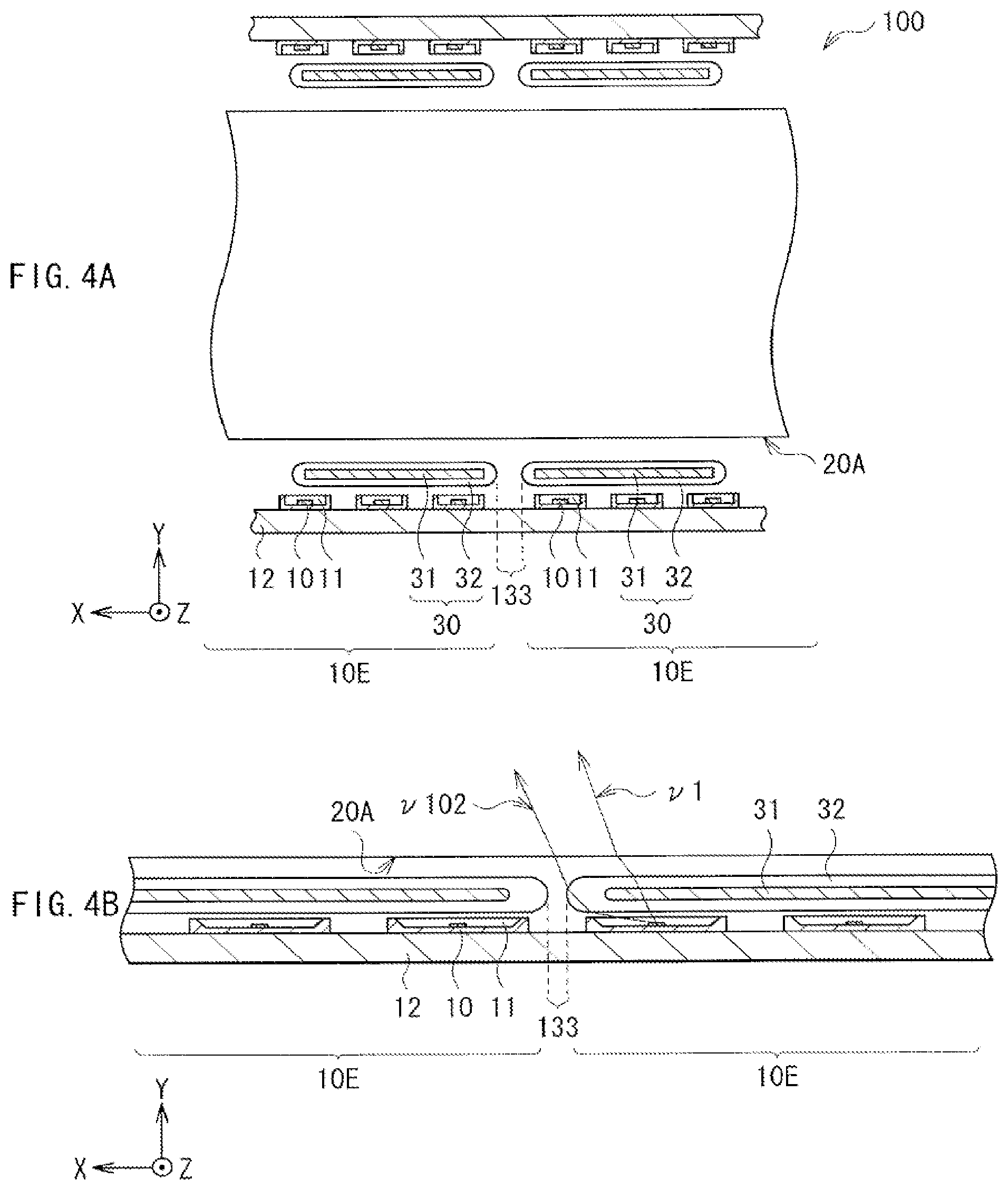 Patent US12306430 Figure 4 – Light emitting unit, display, and lighting apparatus