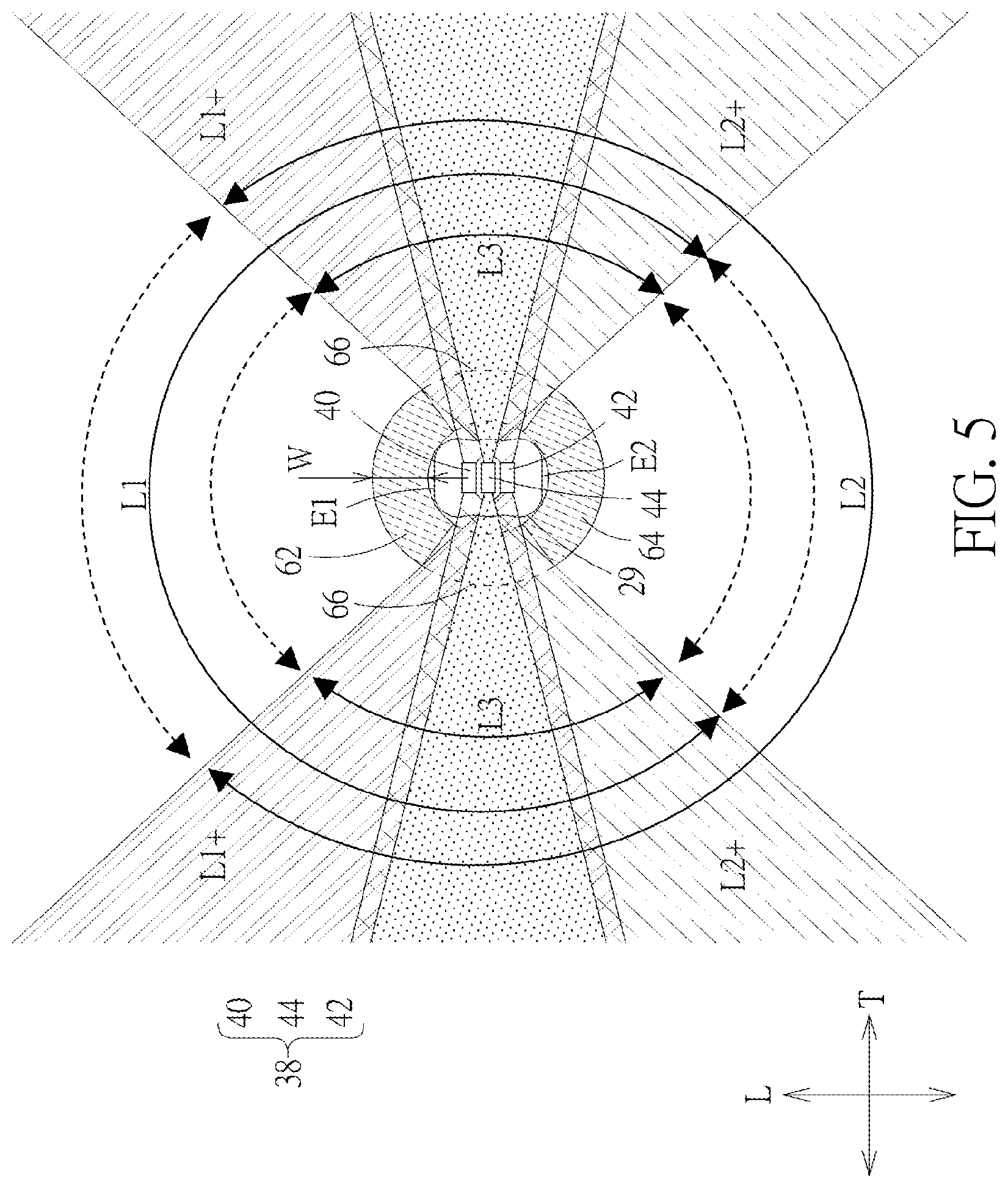 Patent US12306431 Figure 5 – Keyswitch having backlight module with multiple lighting units and light modifiers