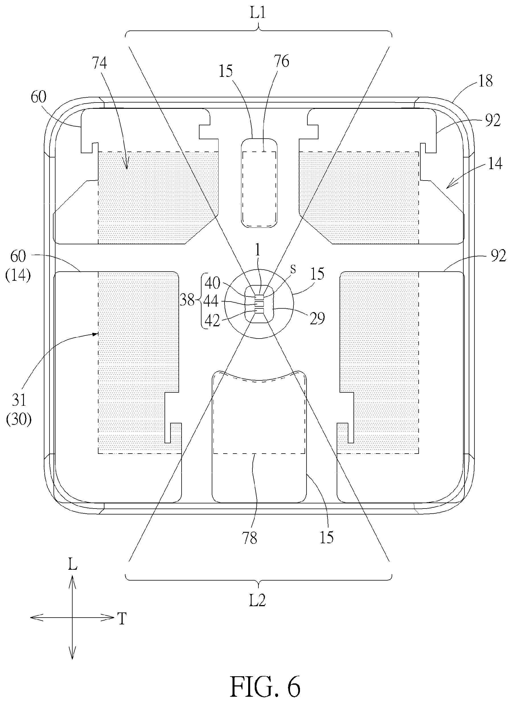 Patent US12306431 Figure 7 – Keyswitch having backlight module with multiple lighting units and light modifiers