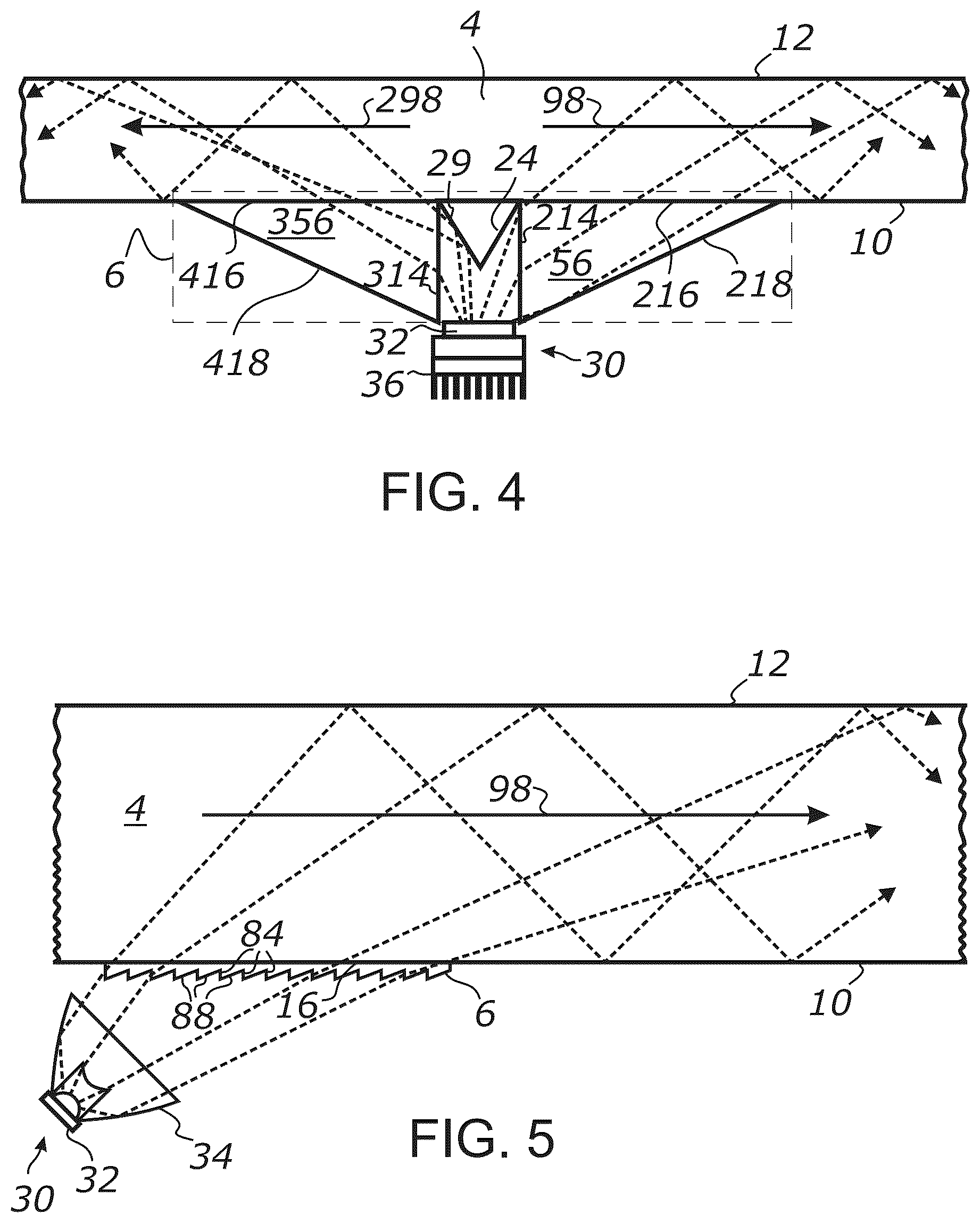 Patent US12306432 Figure 3 – Method of making thin light guide illumination systems using side-emitting LEDs