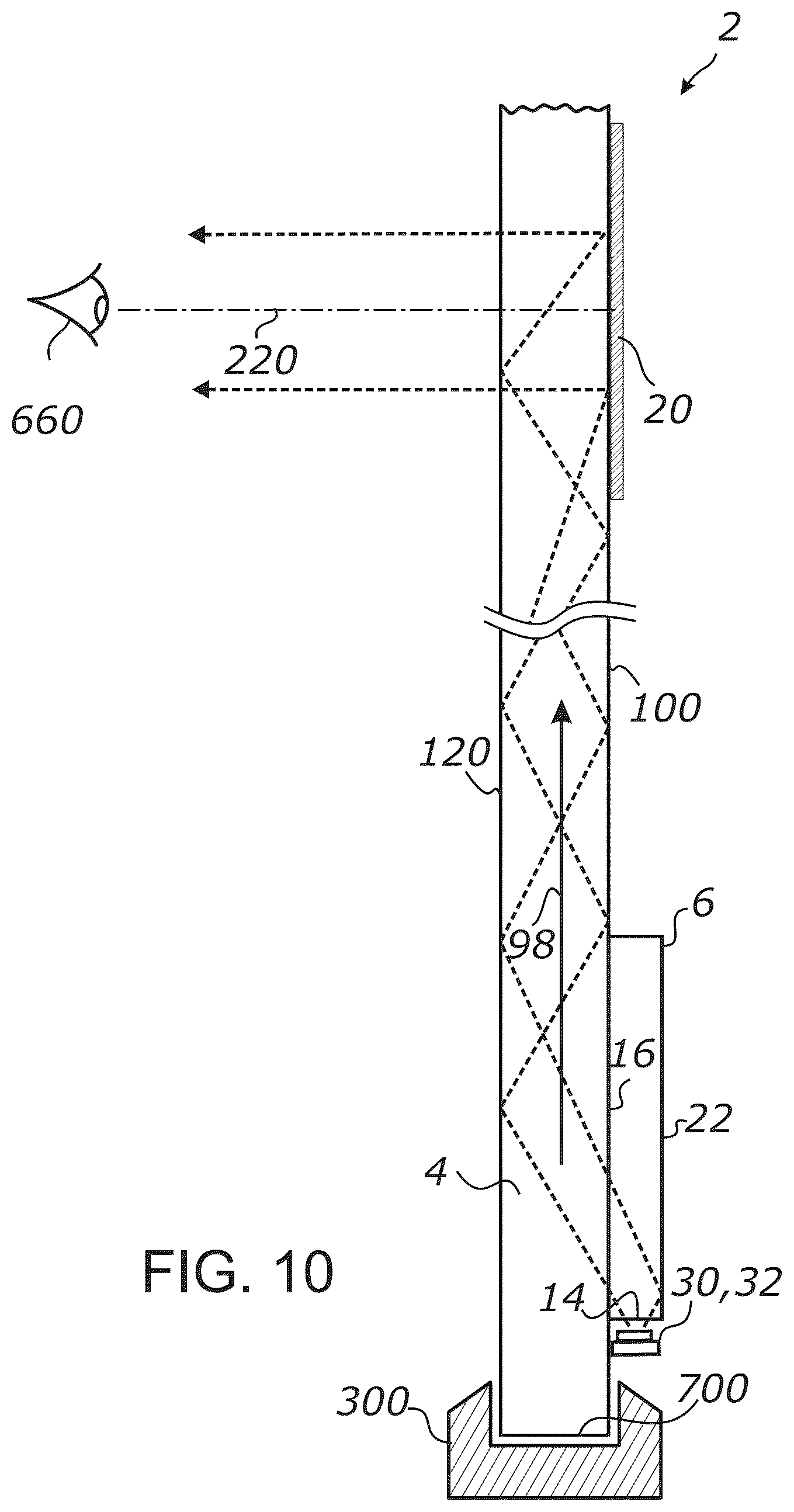 Patent US12306432 Figure 7 – Method of making thin light guide illumination systems using side-emitting LEDs
