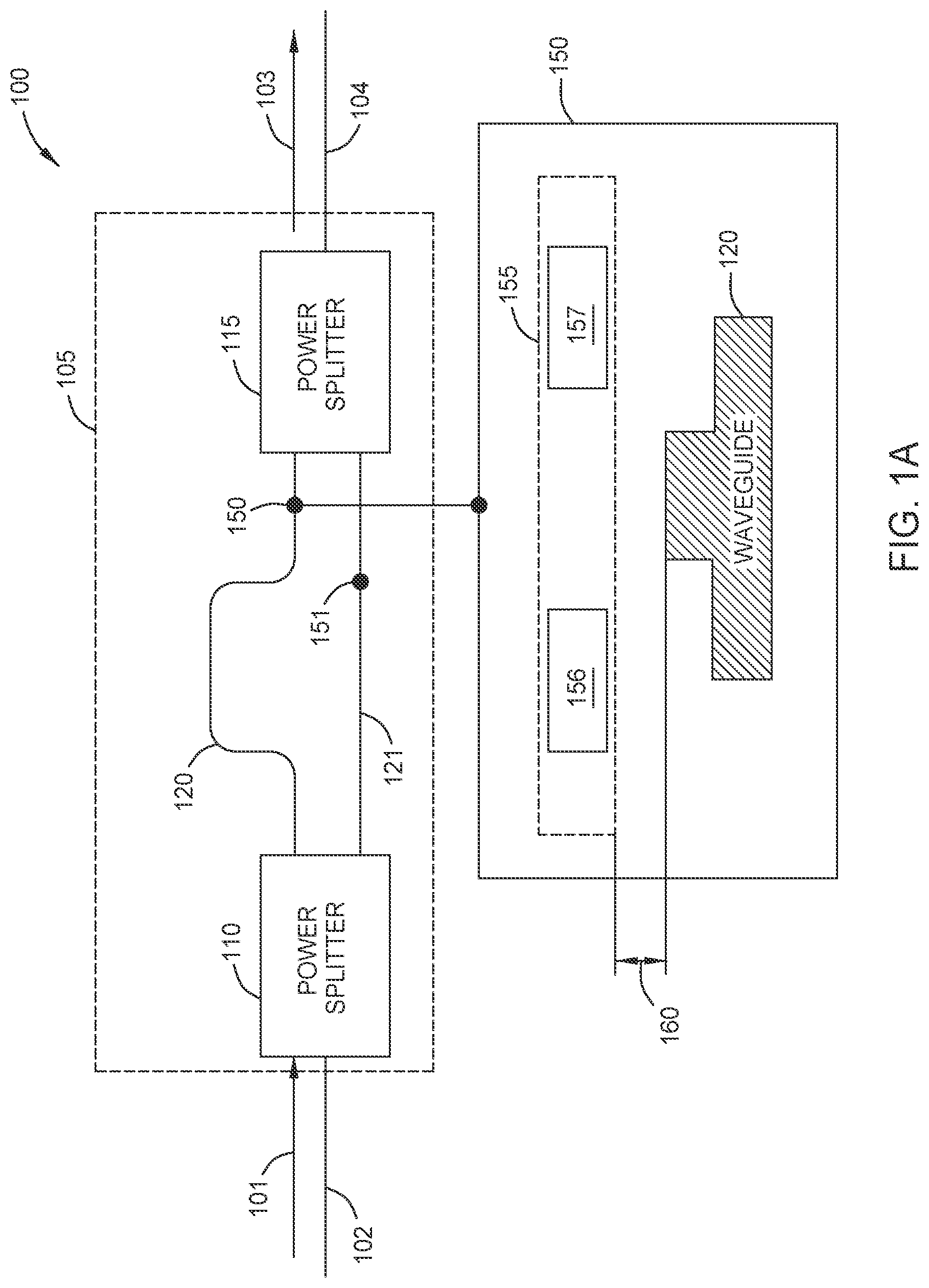 Patent US12306437 — Temperature-stabilized integrated waveguides — Figure 1
