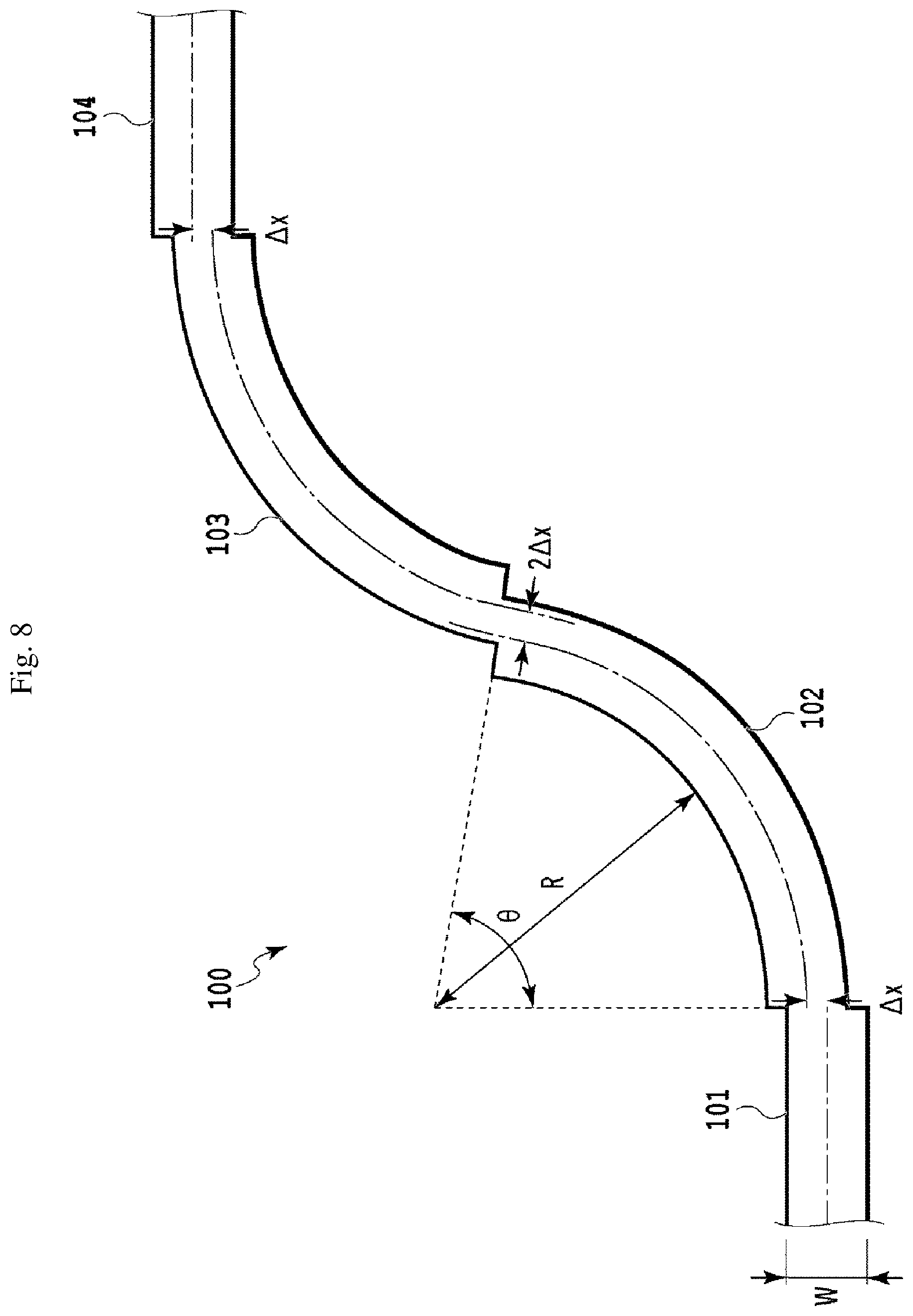 Patent US12306438 Figure 8 – Optical waveguide