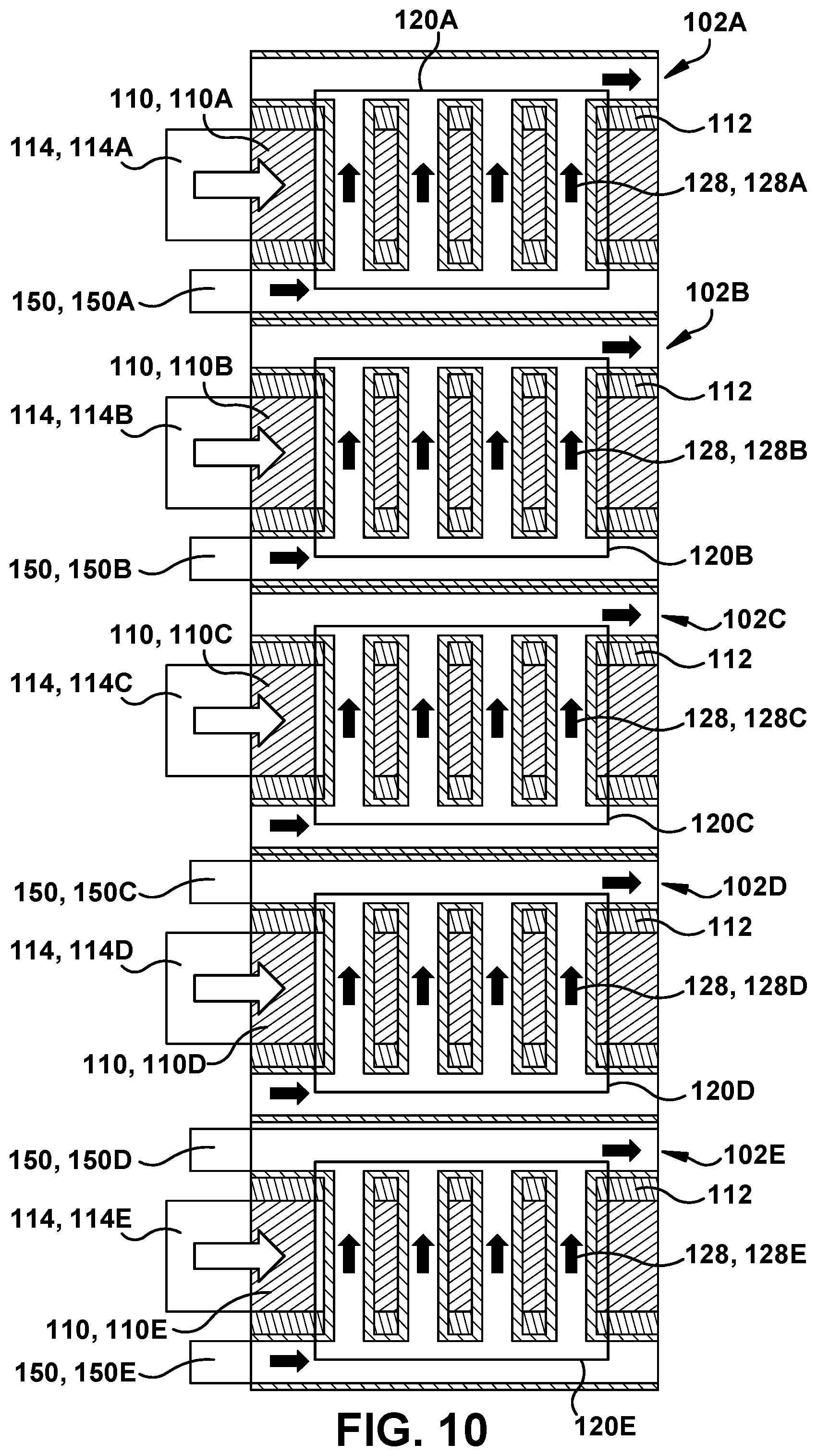 Patent US12306442 Figure 8 – Structure including grating coupler with optofluidic grating channels