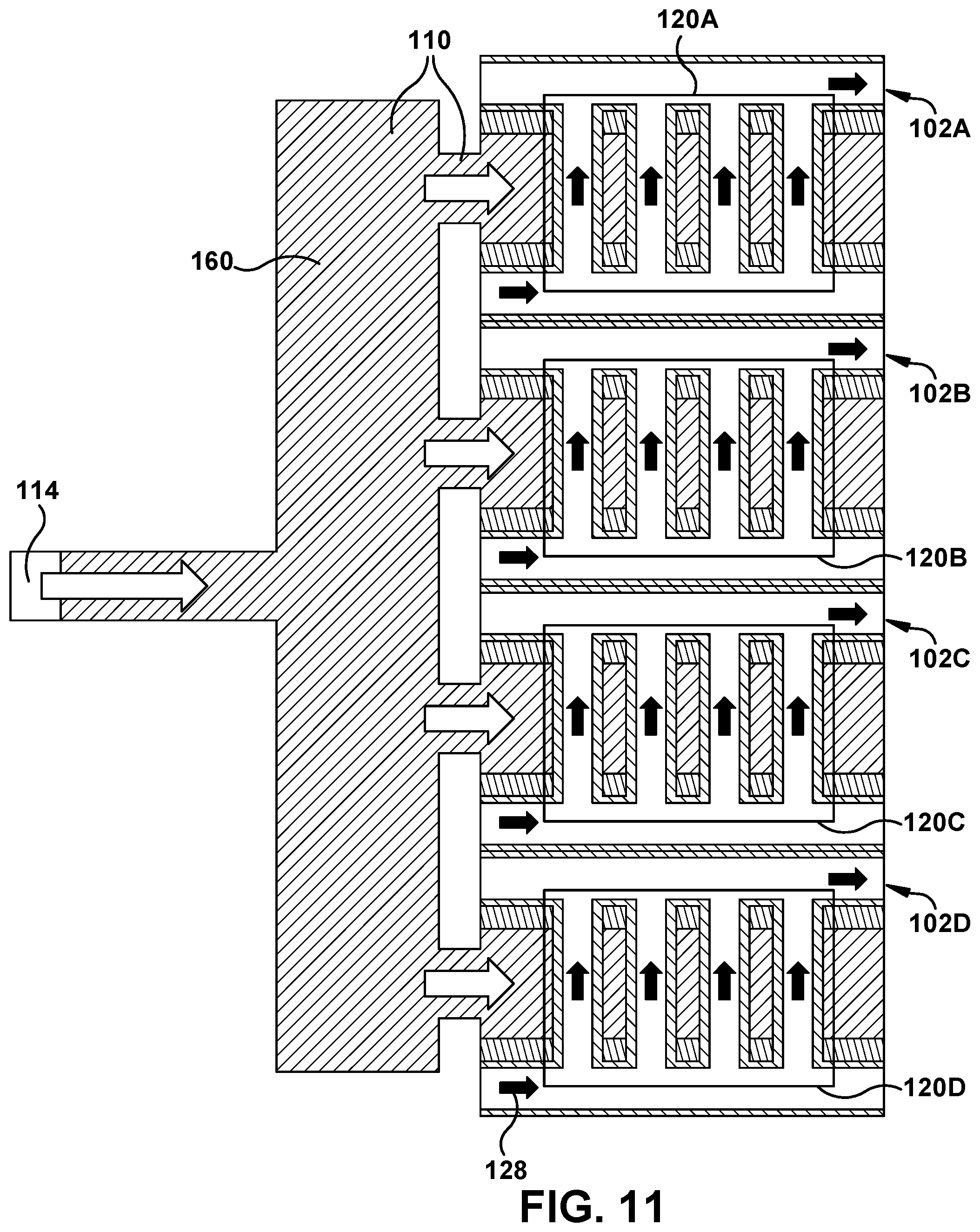 Patent US12306442 Figure 9 – Structure including grating coupler with optofluidic grating channels