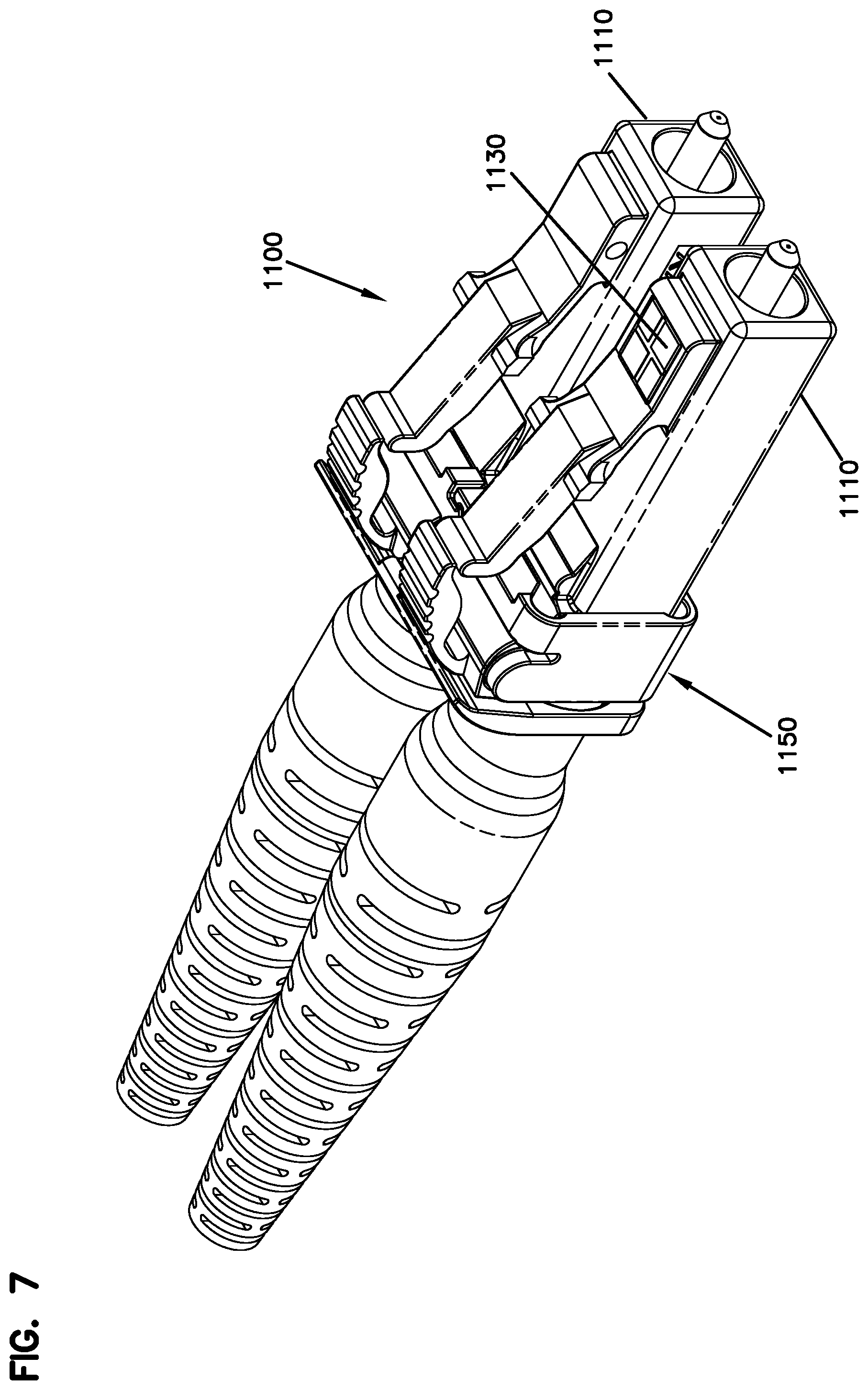 Patent US12306444 Figure 7 – Managed fiber connectivity systems