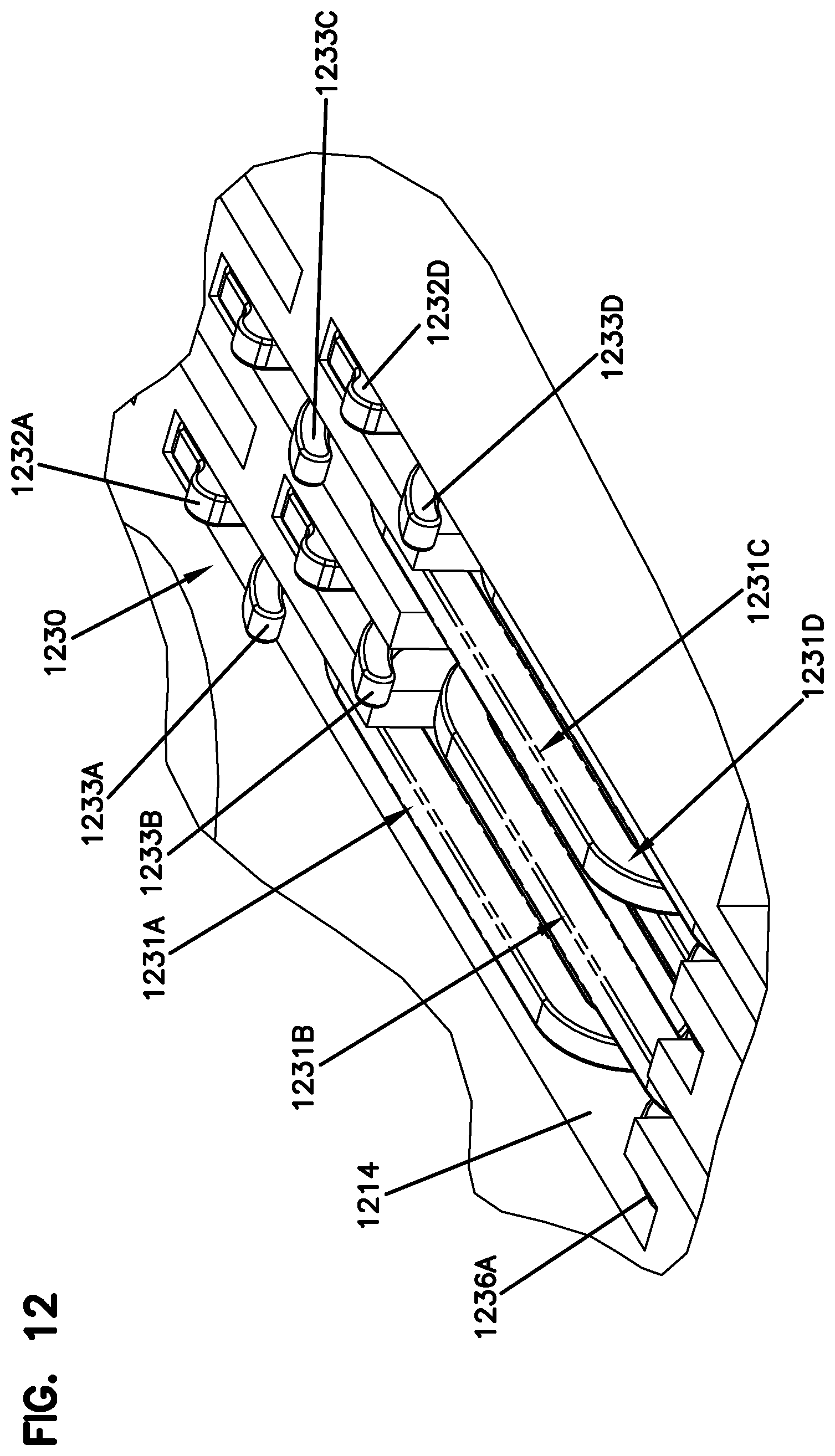 Patent US12306444 Figure 12 – Managed fiber connectivity systems