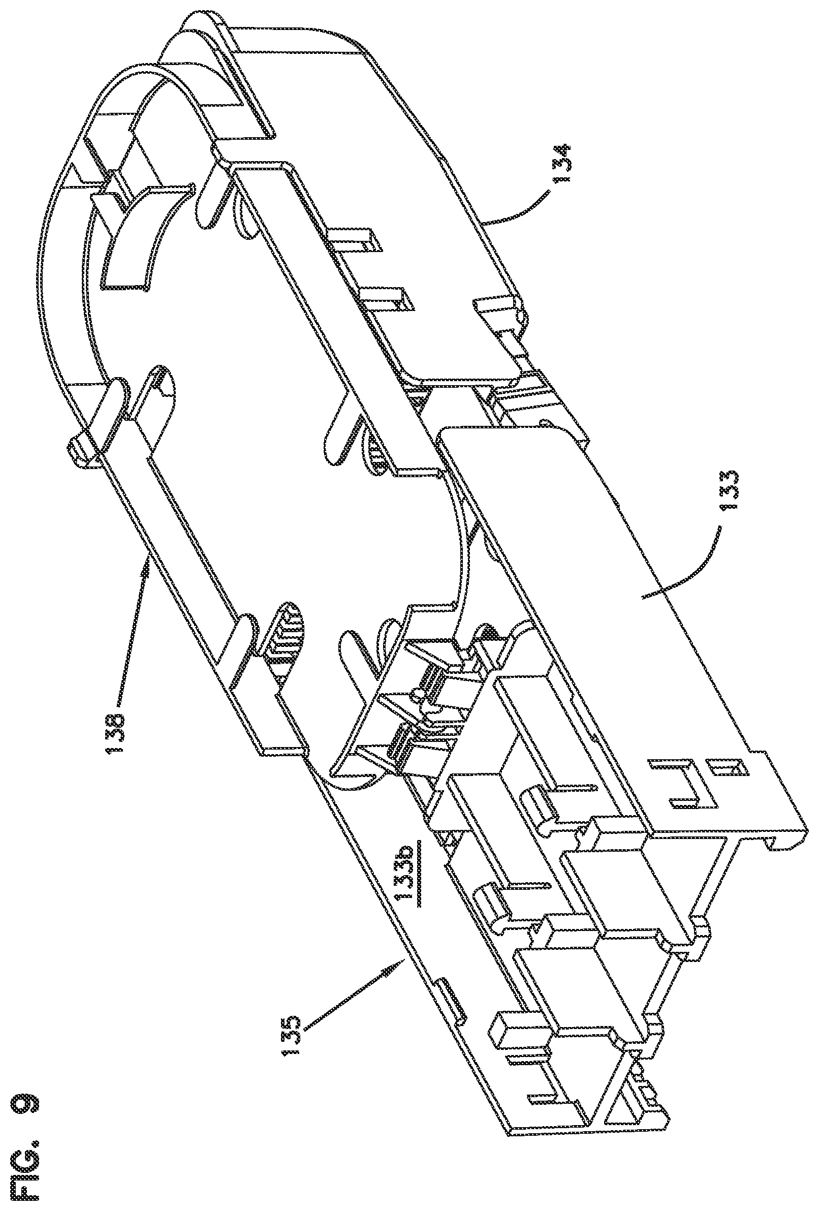 Patent US12306449 Figure 9 – Cable sealant arrangement with port size reducer