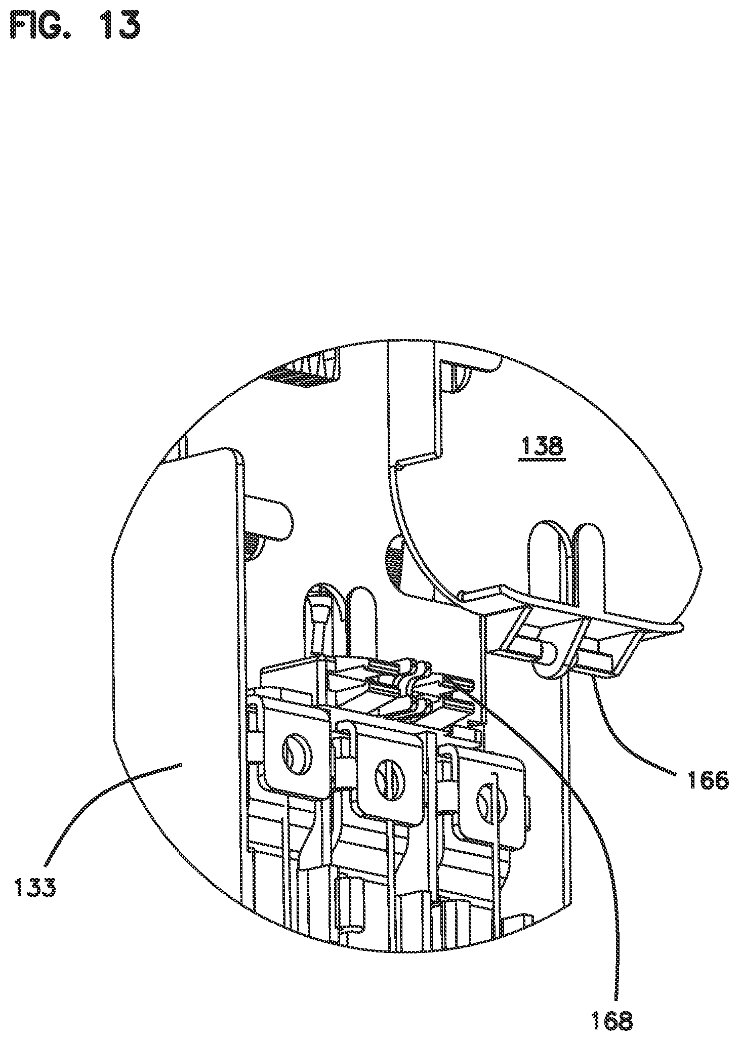 Patent US12306449 Figure 13 – Cable sealant arrangement with port size reducer