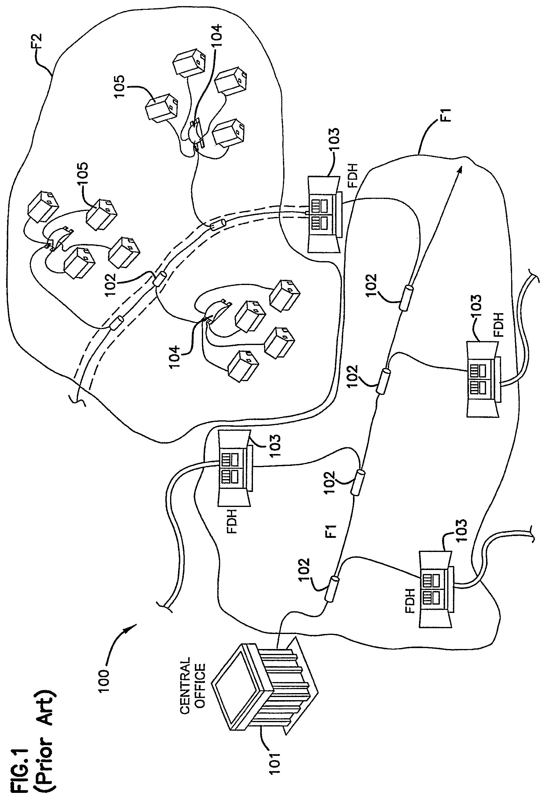 Patent US12306450 — Fiber distribution hub — Figure 1