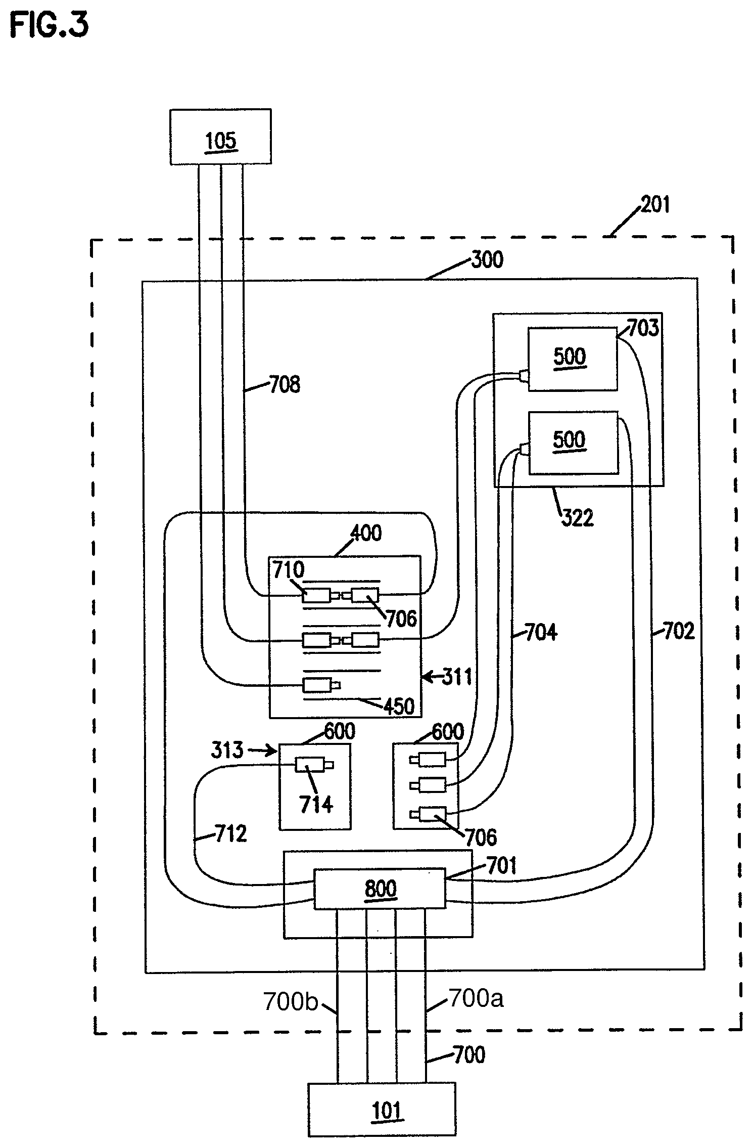 Patent US12306450 Figure 5 – Fiber distribution hub