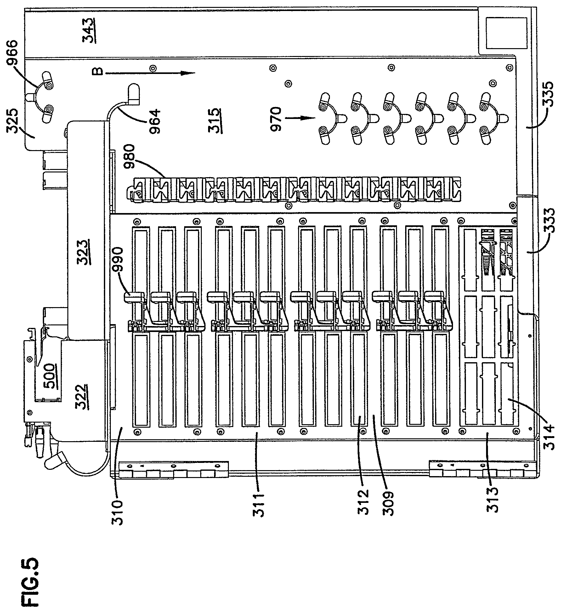 Patent US12306450 Figure 7 – Fiber distribution hub