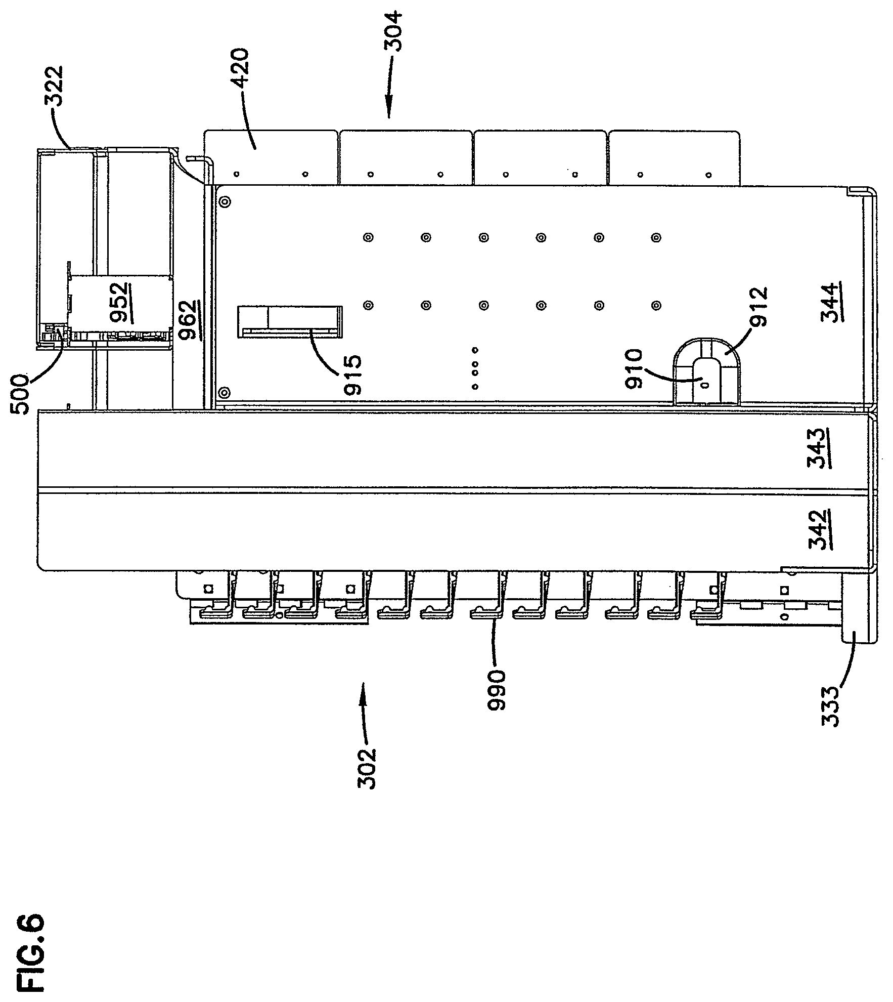 Patent US12306450 Figure 8 – Fiber distribution hub