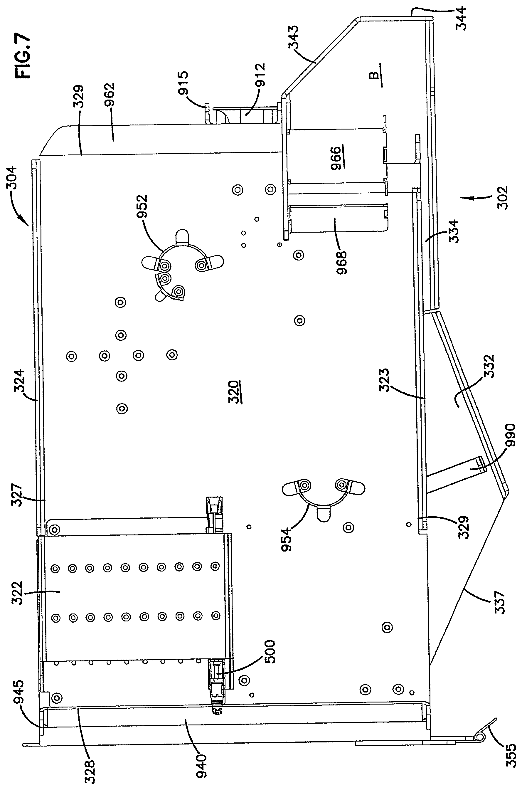 Patent US12306450 Figure 9 – Fiber distribution hub