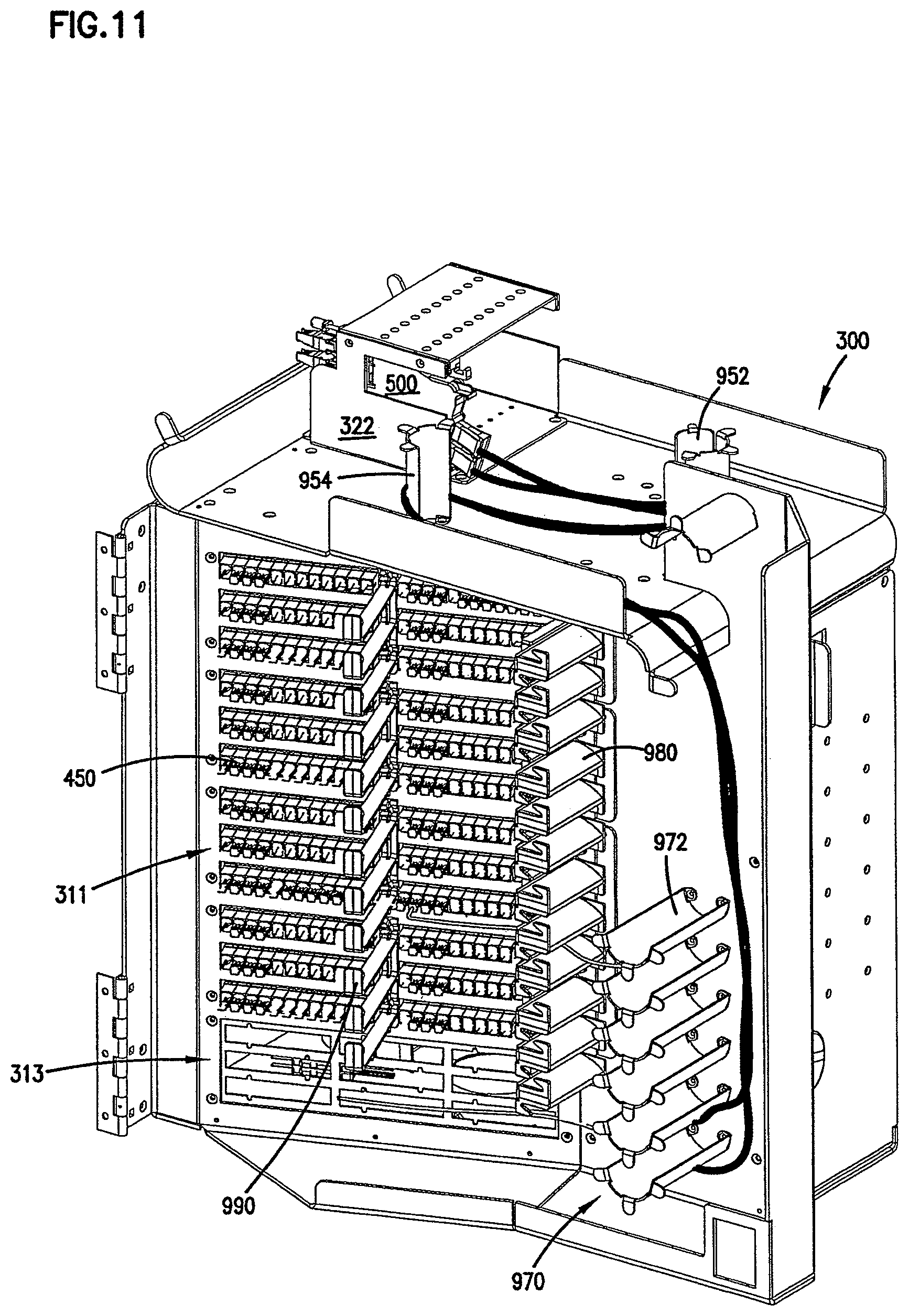 Patent US12306450 Figure 15 – Fiber distribution hub