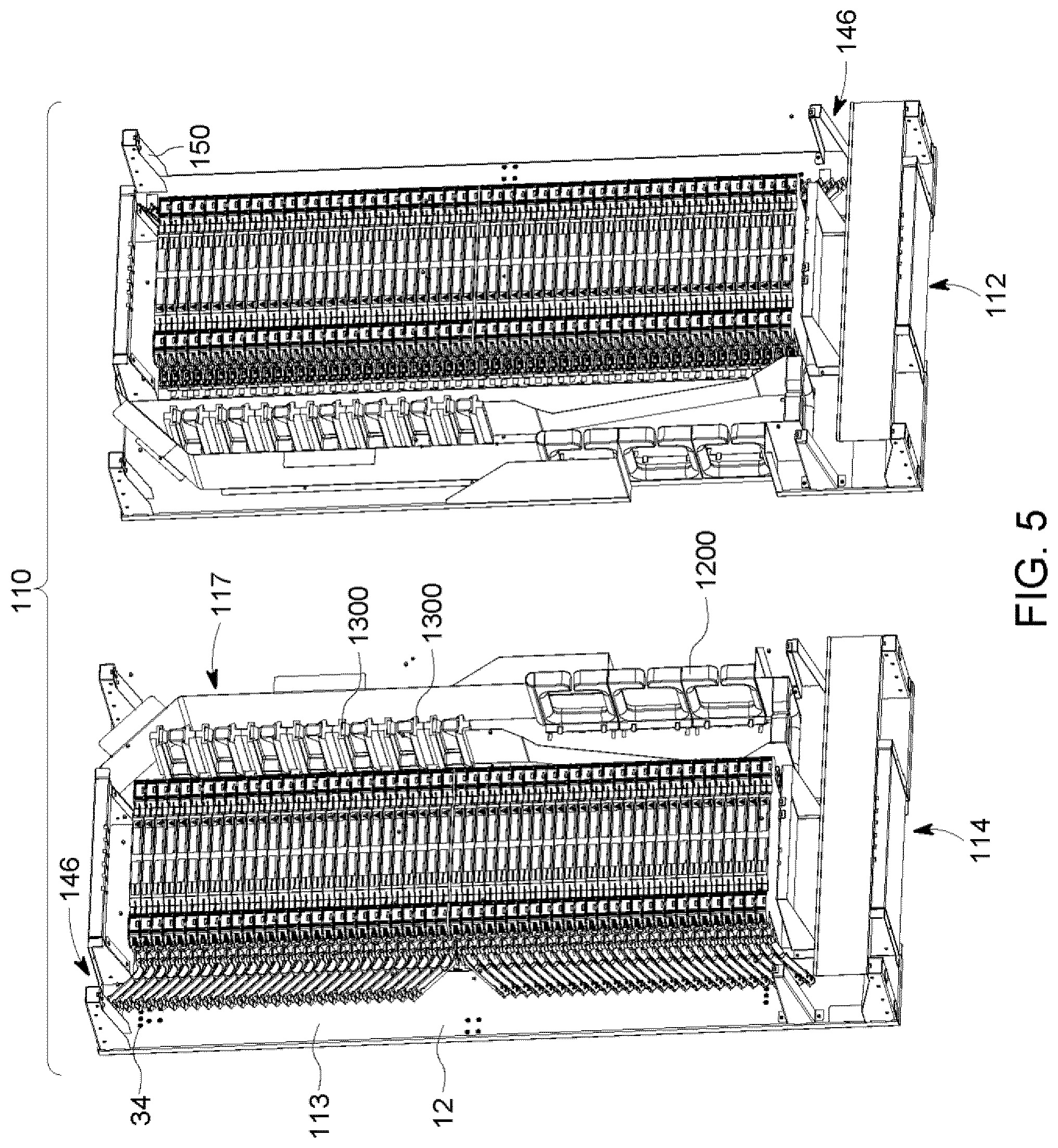 Patent US12306451 Figure 5 – Frame assemblies for optical fiber distribution elements