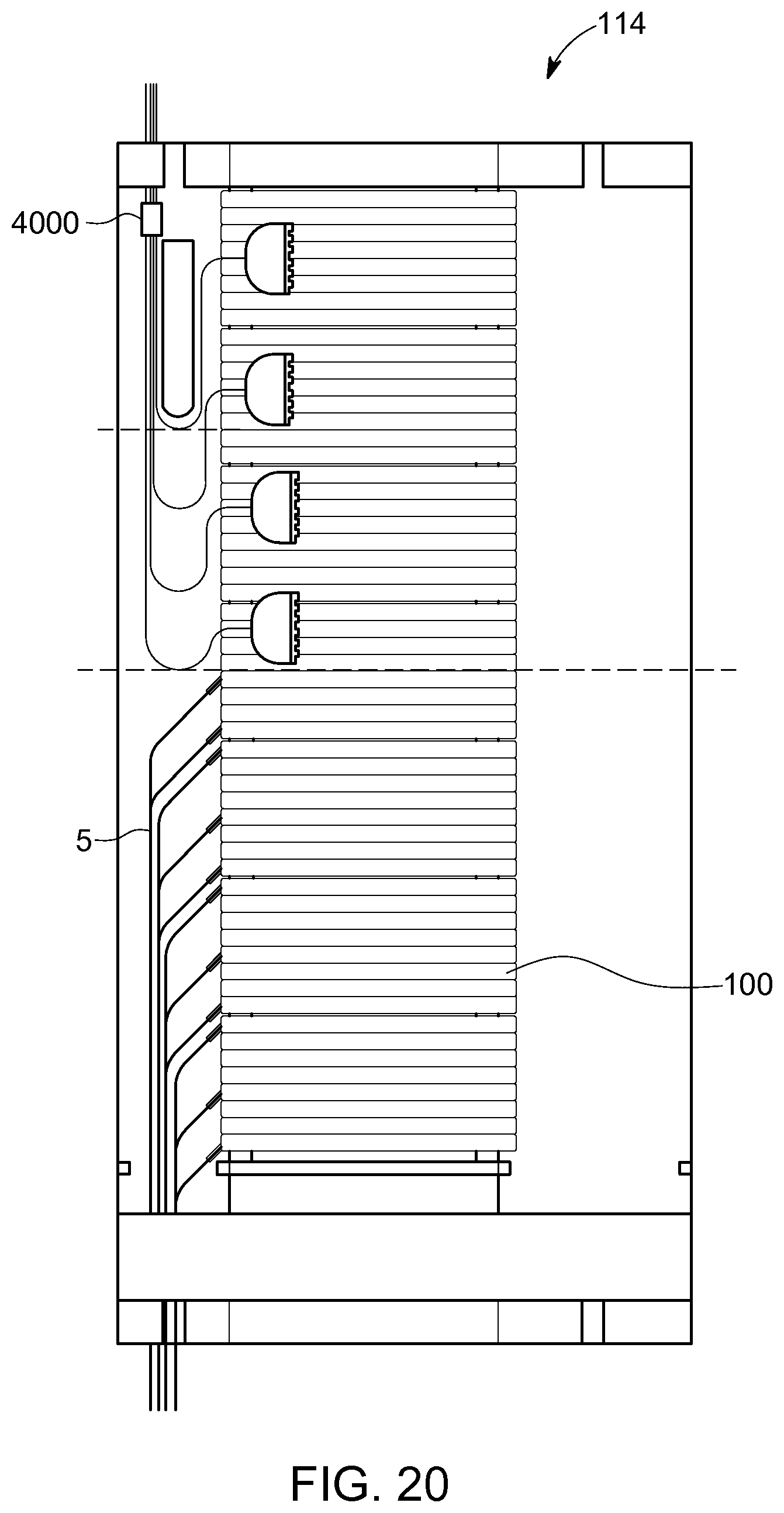 Patent US12306451 Figure 17 – Frame assemblies for optical fiber distribution elements