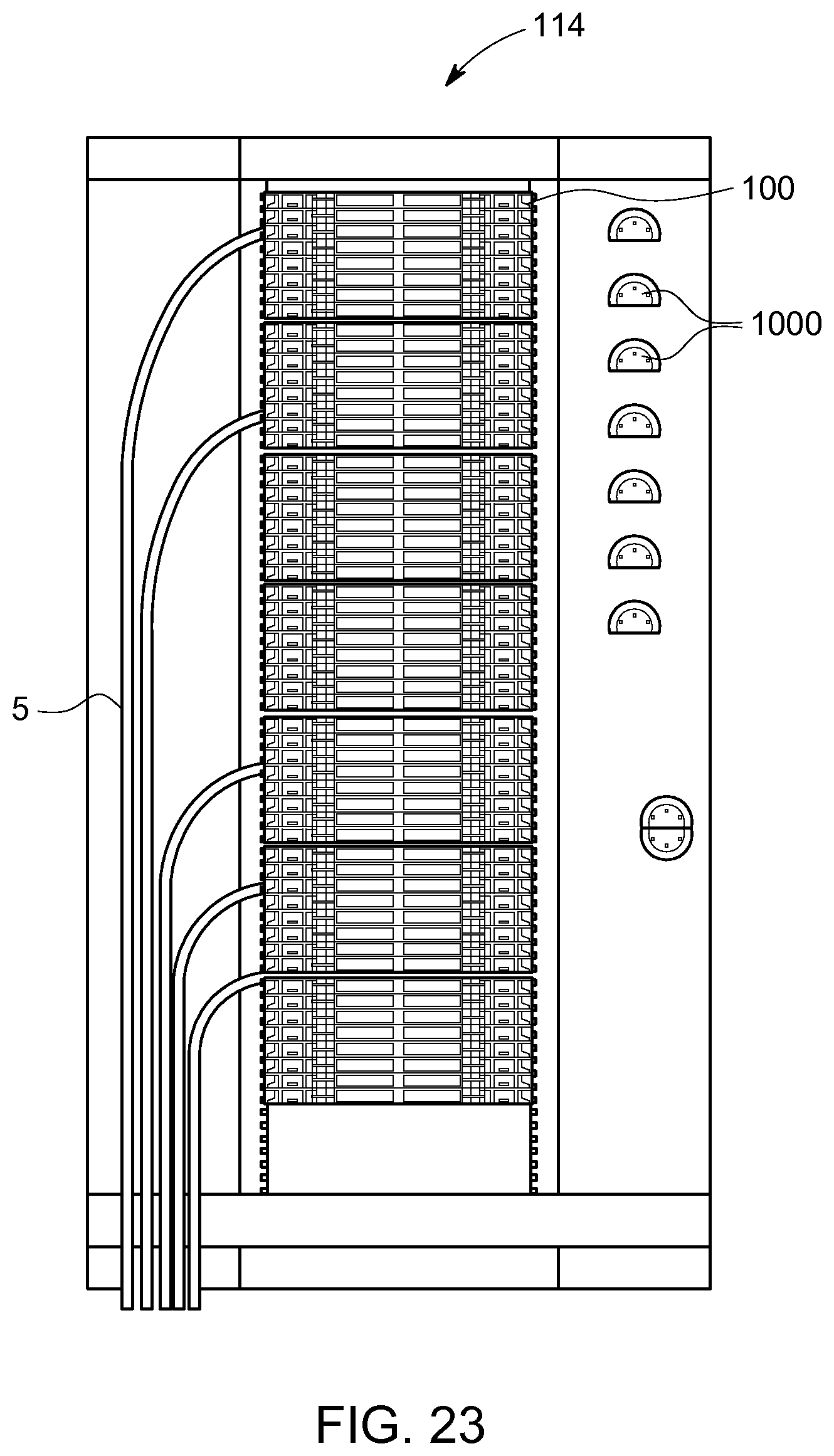 Patent US12306451 Figure 20 – Frame assemblies for optical fiber distribution elements
