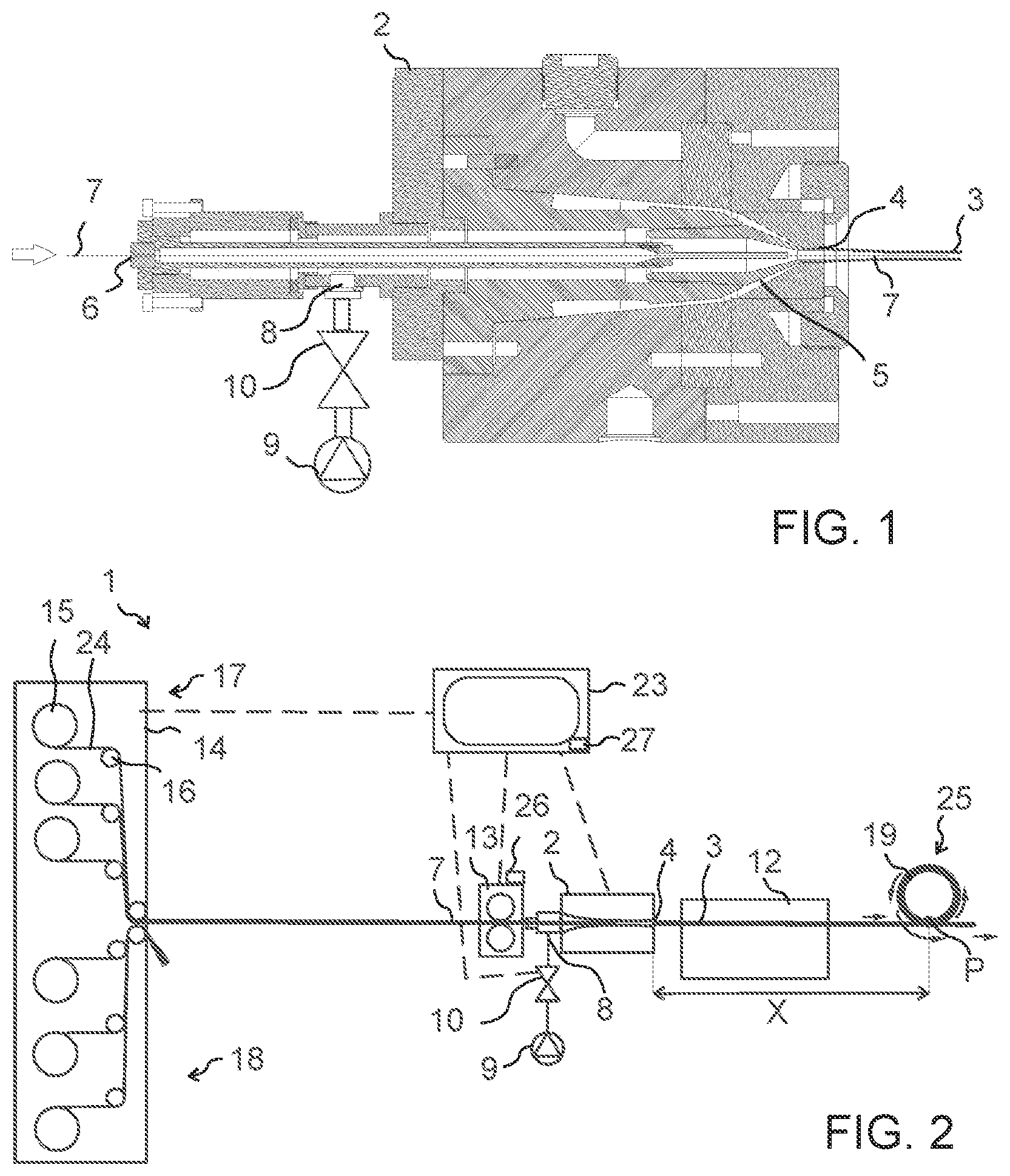 Patent US12306453 Figure 1 – Apparatus and a method for processing an optical fiber unit