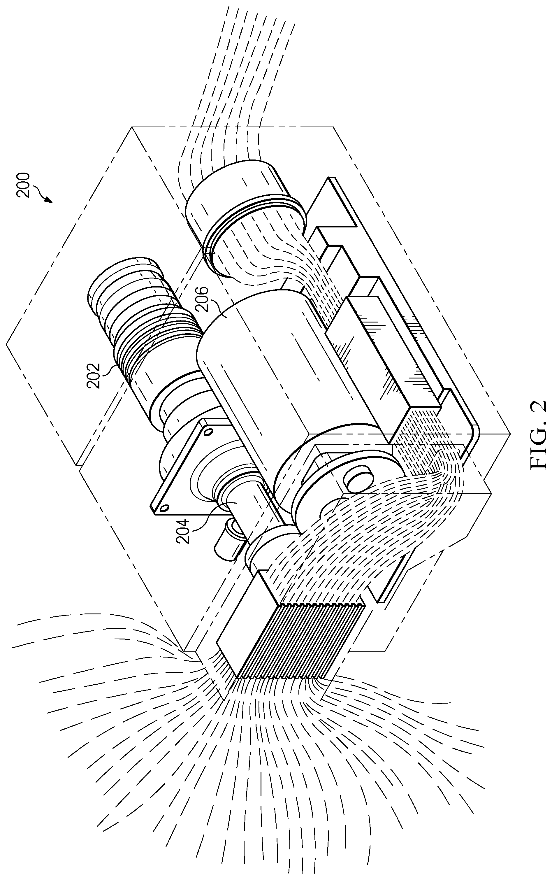 Patent US12306455 Figure 2 – Multiaxial thermal dissipation and structurally-compliant device
