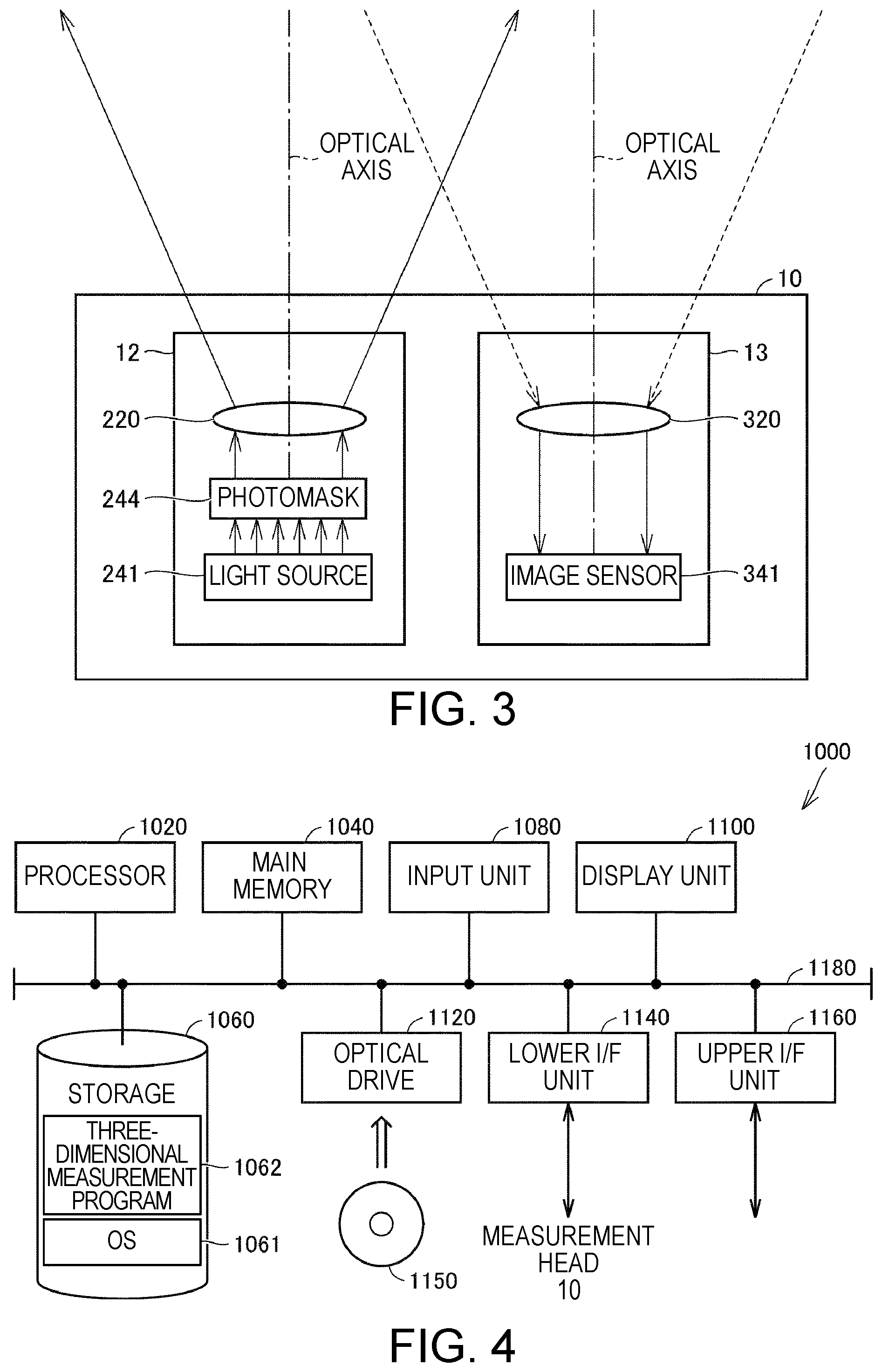 Patent US12306456 Figure 2 – Optical assembly for three-dimensional measurement device and three-dimensional measurement device equipped with same