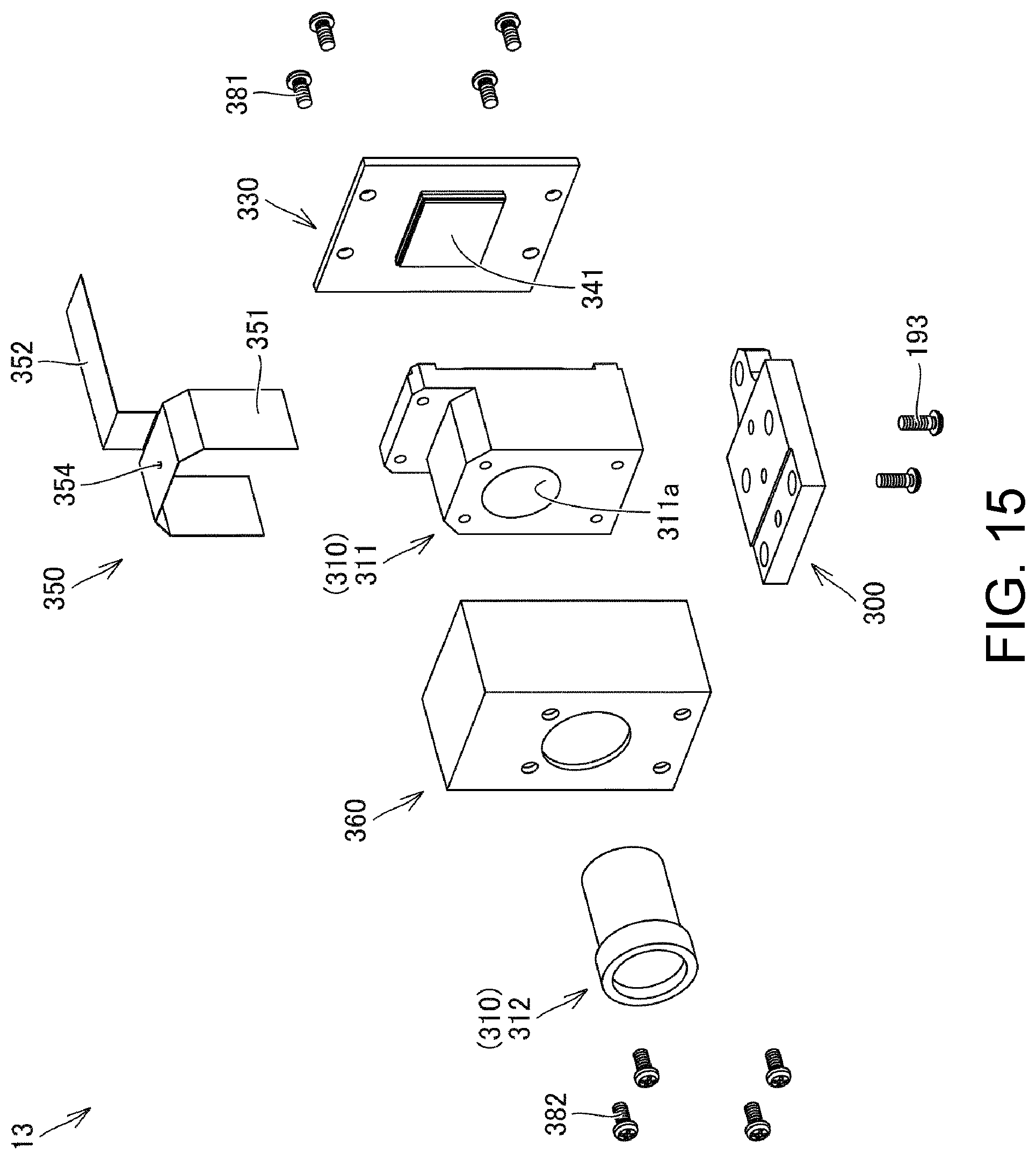 Patent US12306456 Figure 13 – Optical assembly for three-dimensional measurement device and three-dimensional measurement device equipped with same