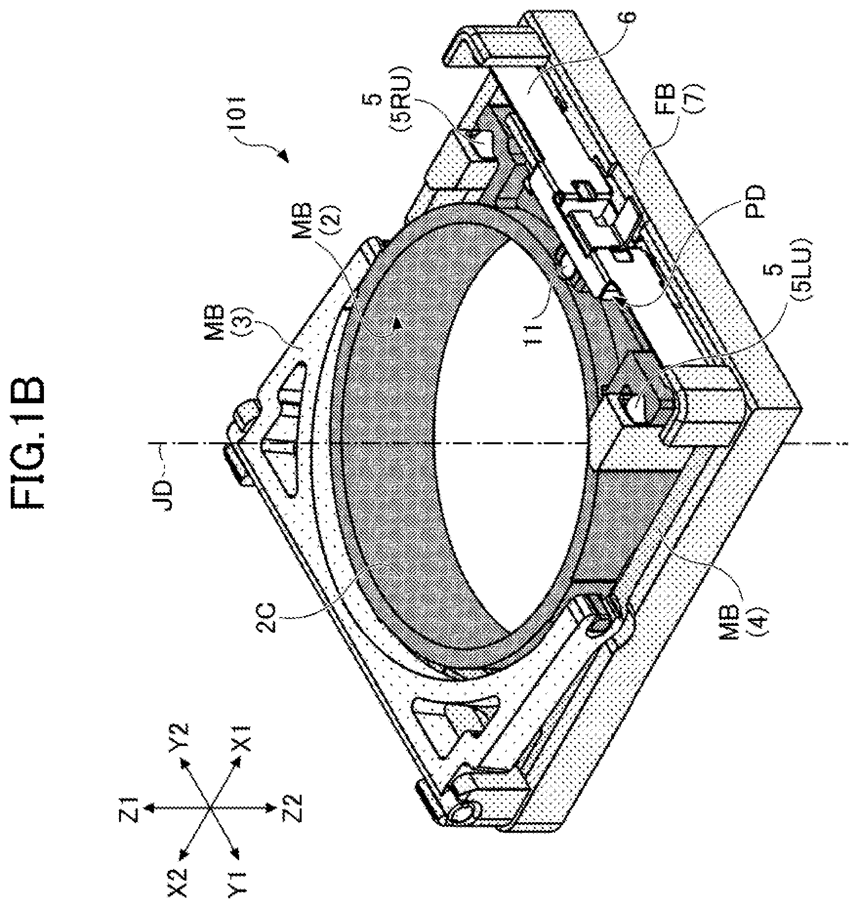 Patent US12306459 Figure 2 – Lens driving device and camera module