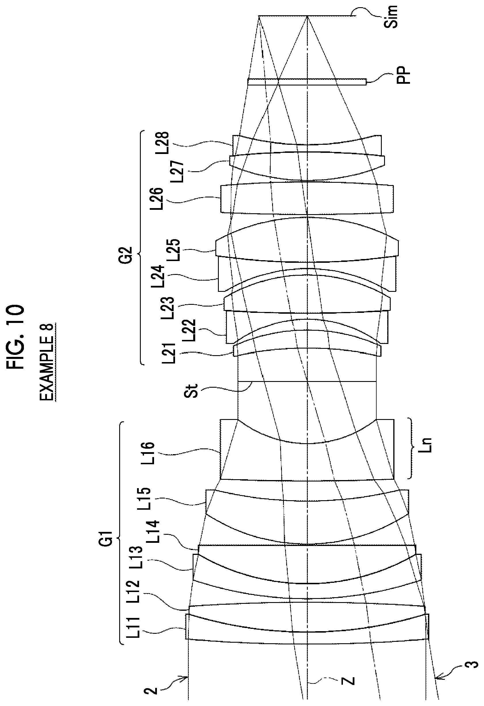 Patent US12306463 Figure 10 – Imaging lens and imaging apparatus