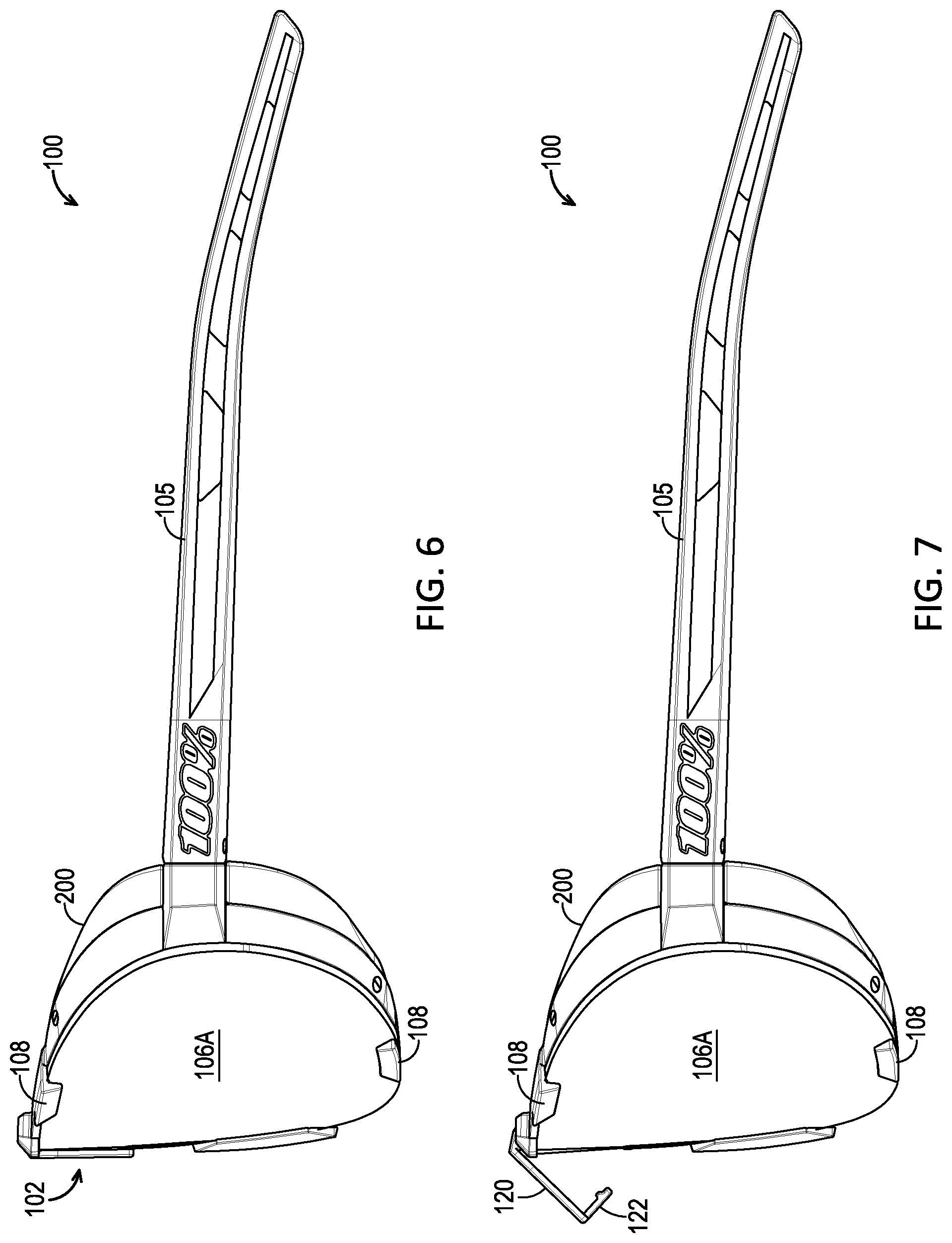 Patent US12306468 Figure 5 – Eyewear having a pivotable lens retainer