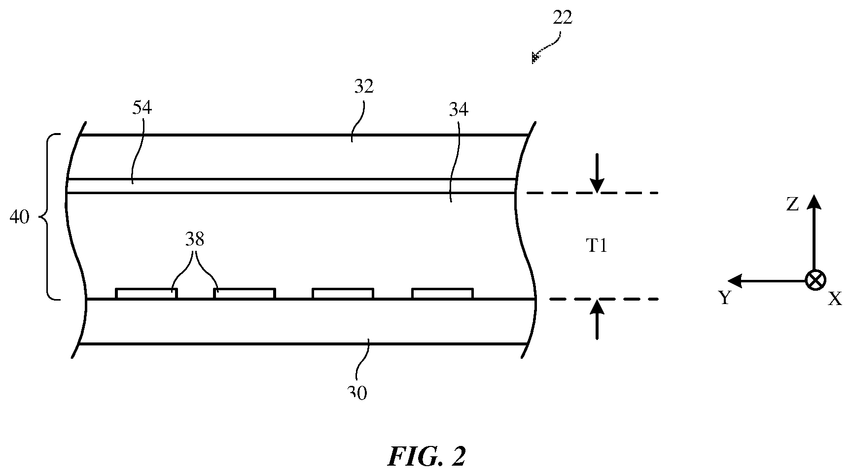 Patent US12306472 Figure 2 – Tunable lens systems with passive matrix electrode arrays