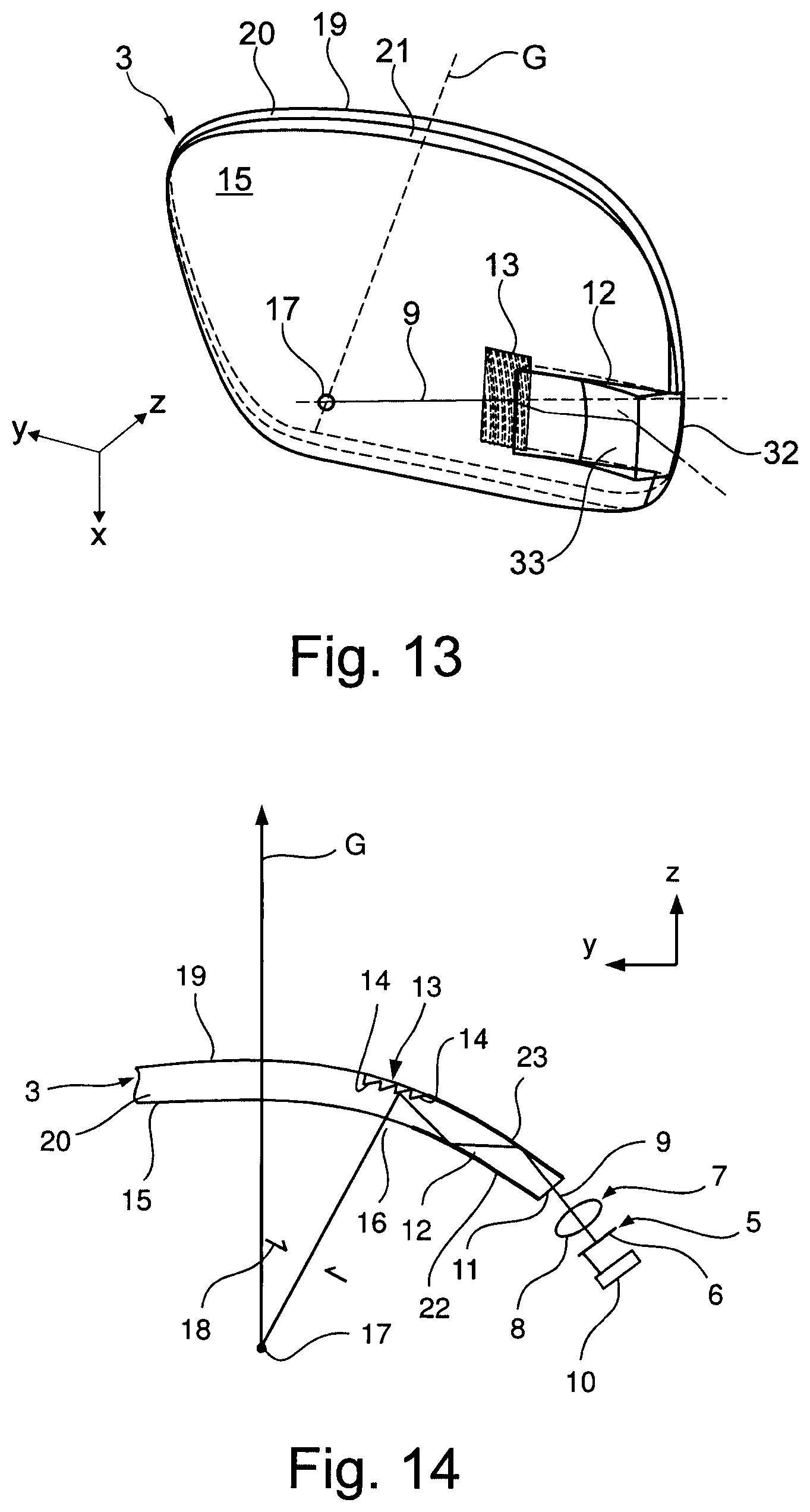Patent US12306474 Figure 7 – Spectacle lens for a display device which can be placed on the head of a user and generates an image