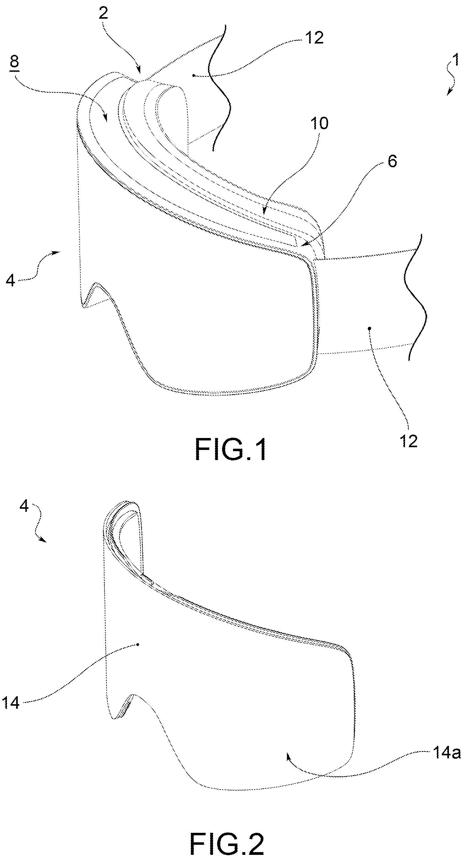 Patent US12306476 Figure 1 – Eye protection mask for practicing winter sports