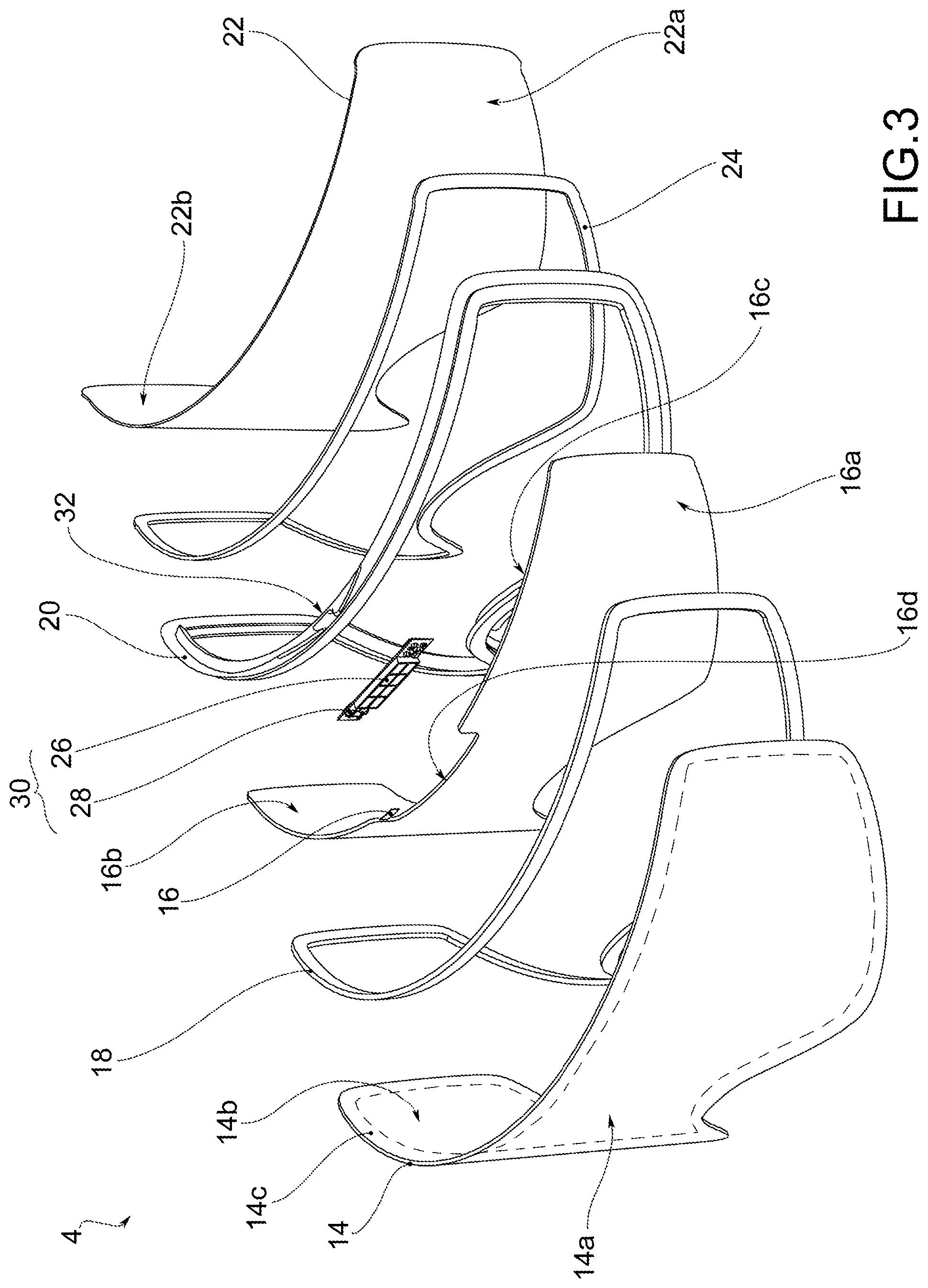 Patent US12306476 Figure 2 – Eye protection mask for practicing winter sports