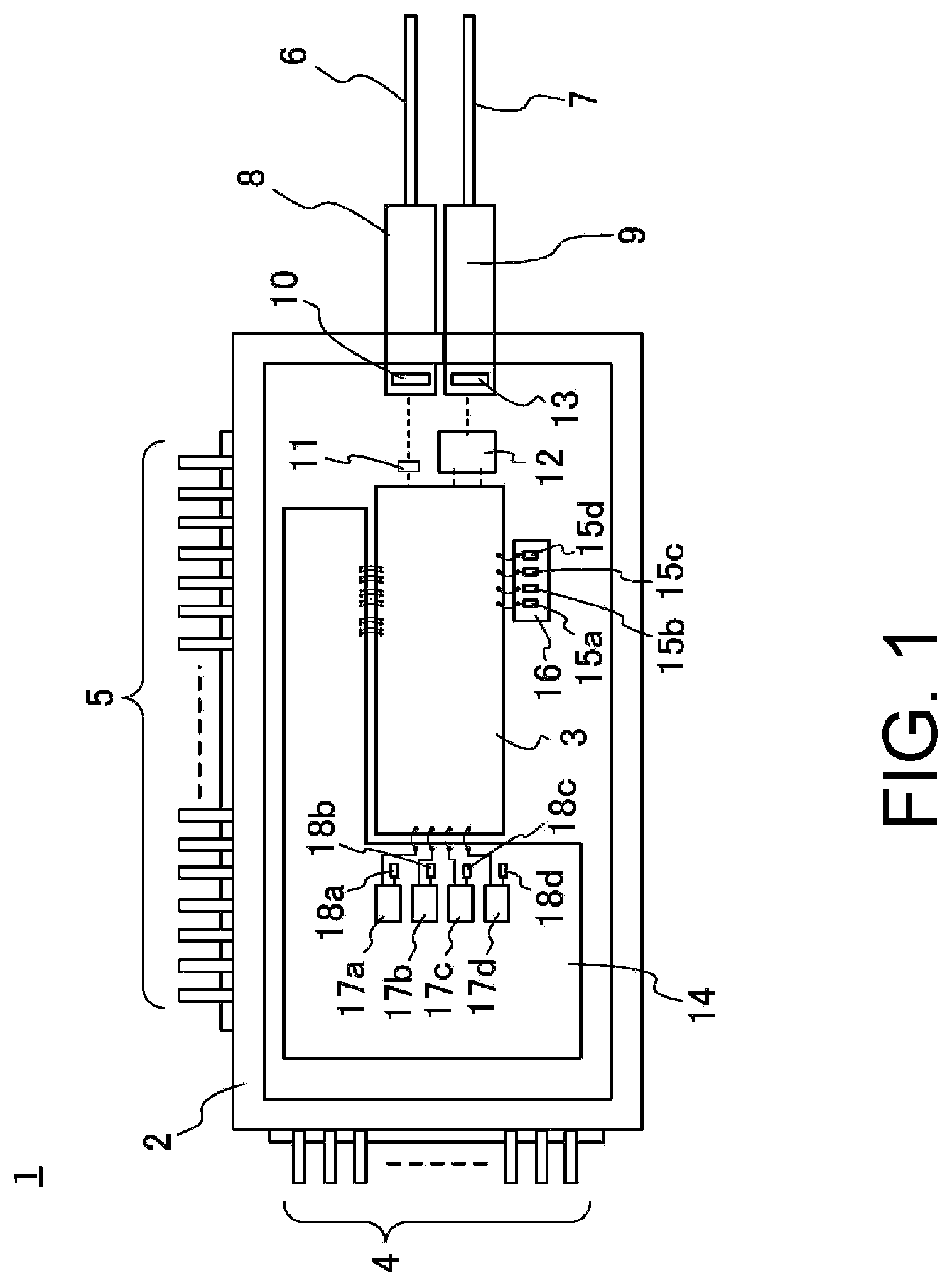 Patent US12306478 Figure 1 – Optical modulator and optical transmitter