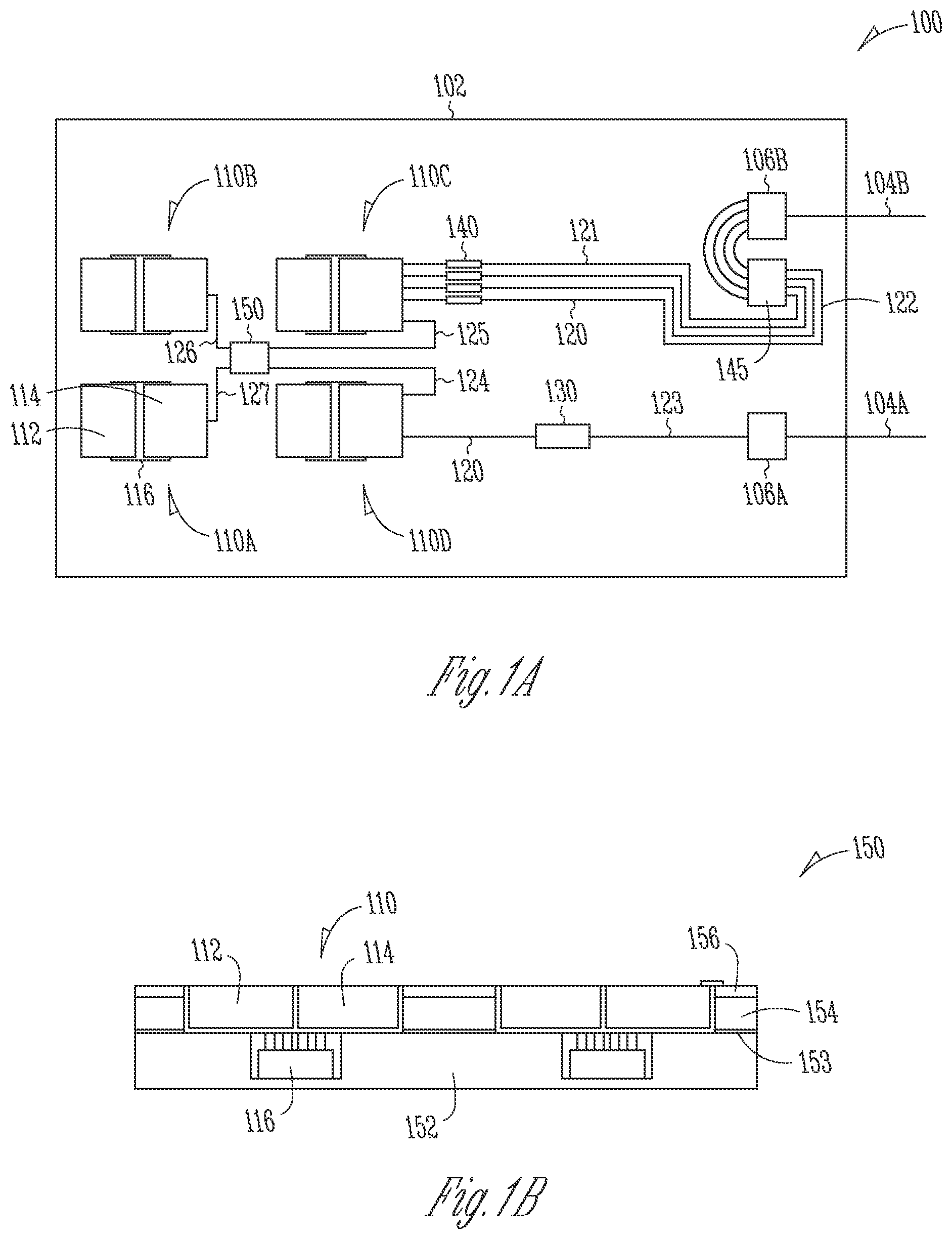 Patent US12306480 Figure 1 – Glass interposer optical resonator device and method
