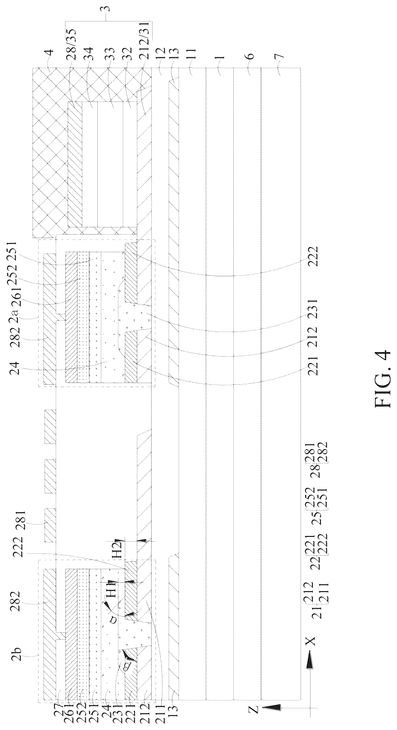 Patent US12306489 Figure 4 – Photoelectric detection backplate, liquid crystal display panel and liquid crystal display apparatus