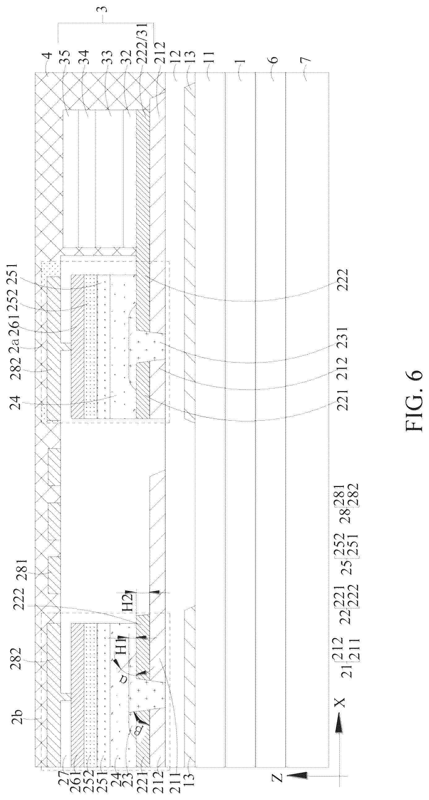 Patent US12306489 Figure 6 – Photoelectric detection backplate, liquid crystal display panel and liquid crystal display apparatus