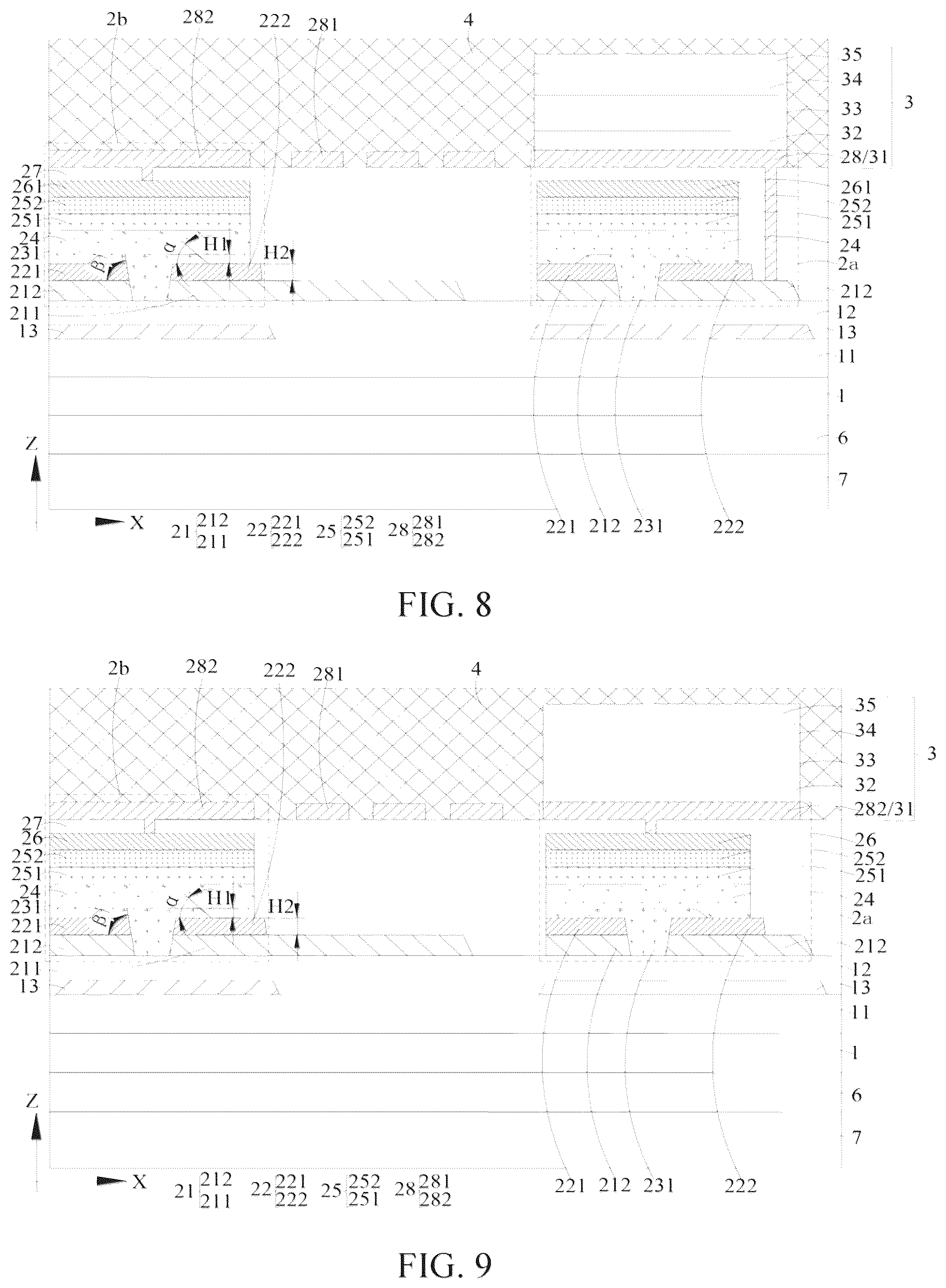 Patent US12306489 Figure 8 – Photoelectric detection backplate, liquid crystal display panel and liquid crystal display apparatus