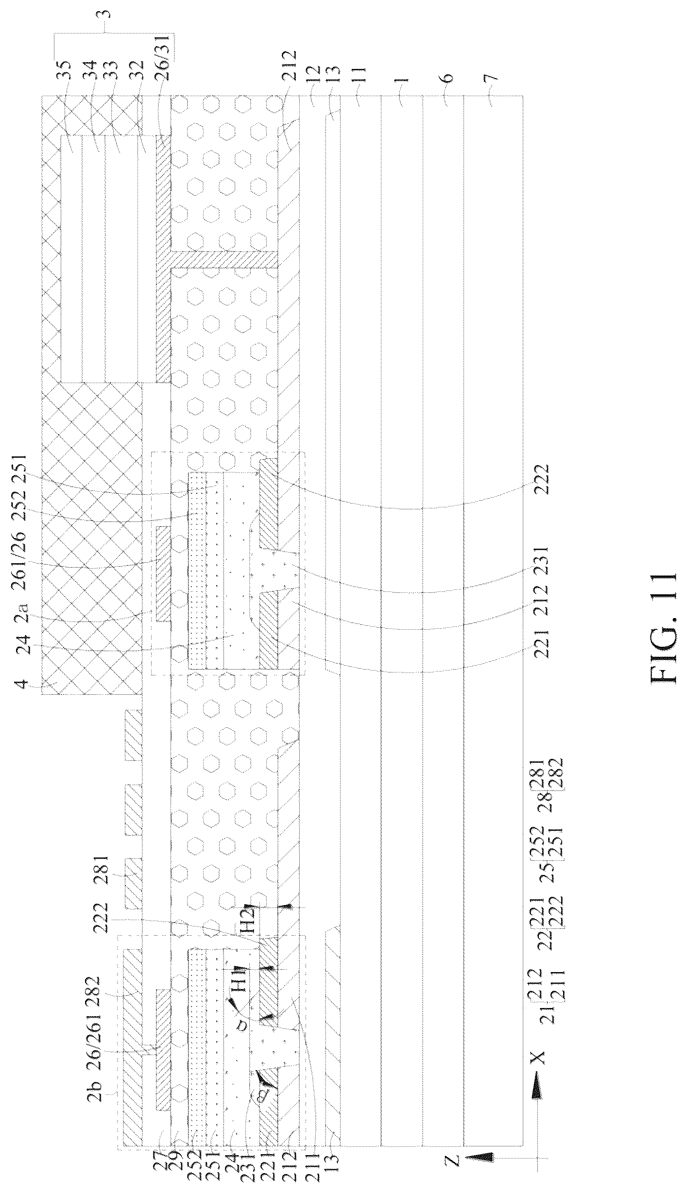Patent US12306489 Figure 10 – Photoelectric detection backplate, liquid crystal display panel and liquid crystal display apparatus