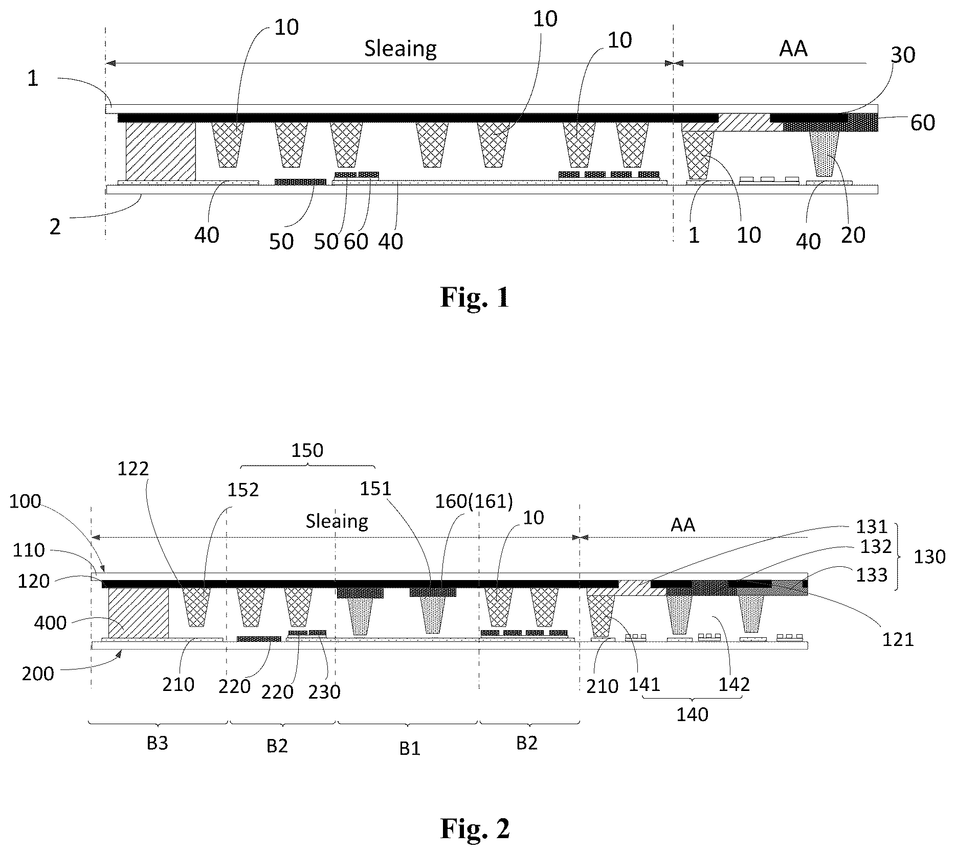 Patent US12306492 Figure 1 – Display panel, method for manufacturing same, and display device