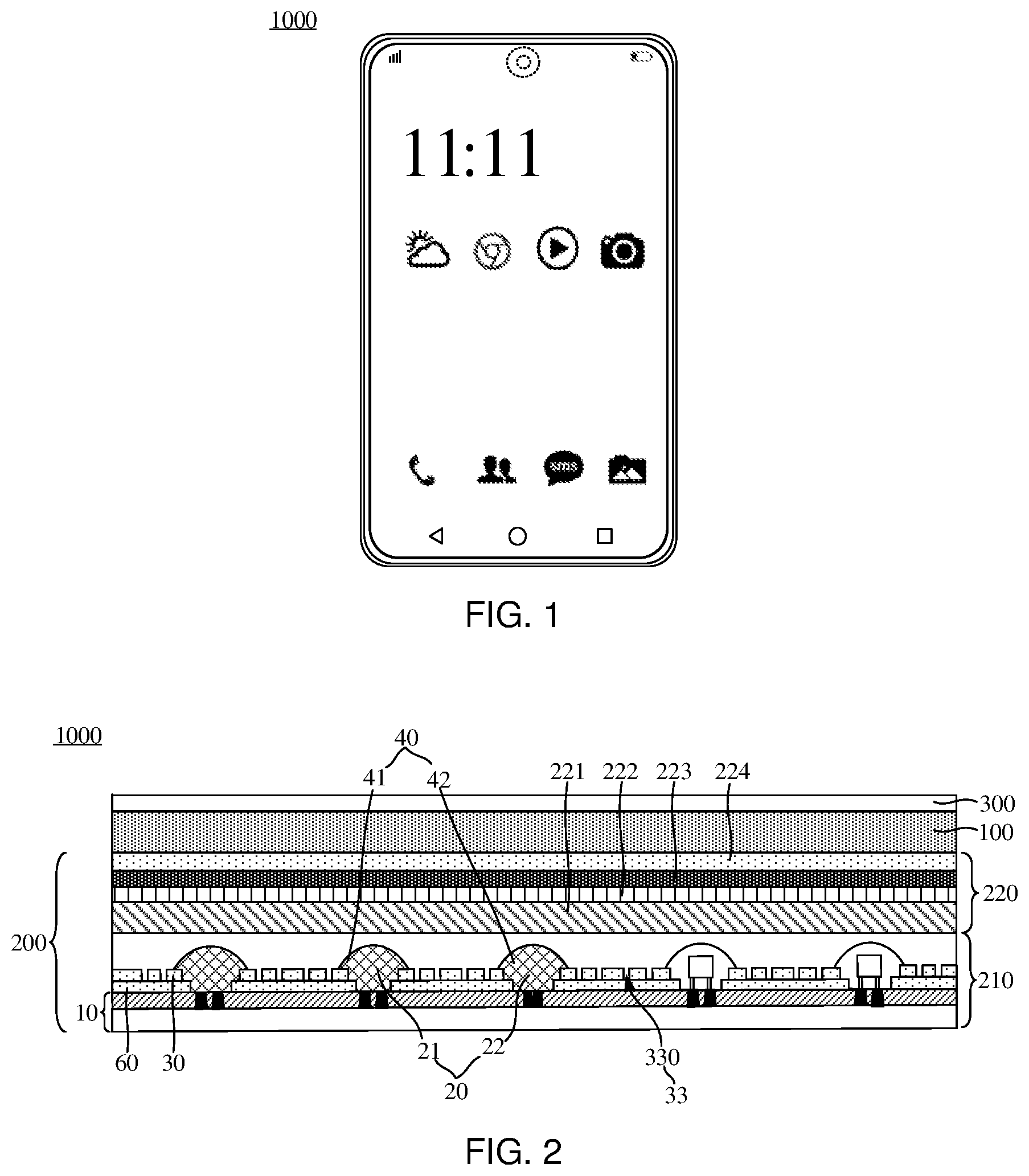 Patent US12306495 Figure 1 – Substrate, backlight module and display device