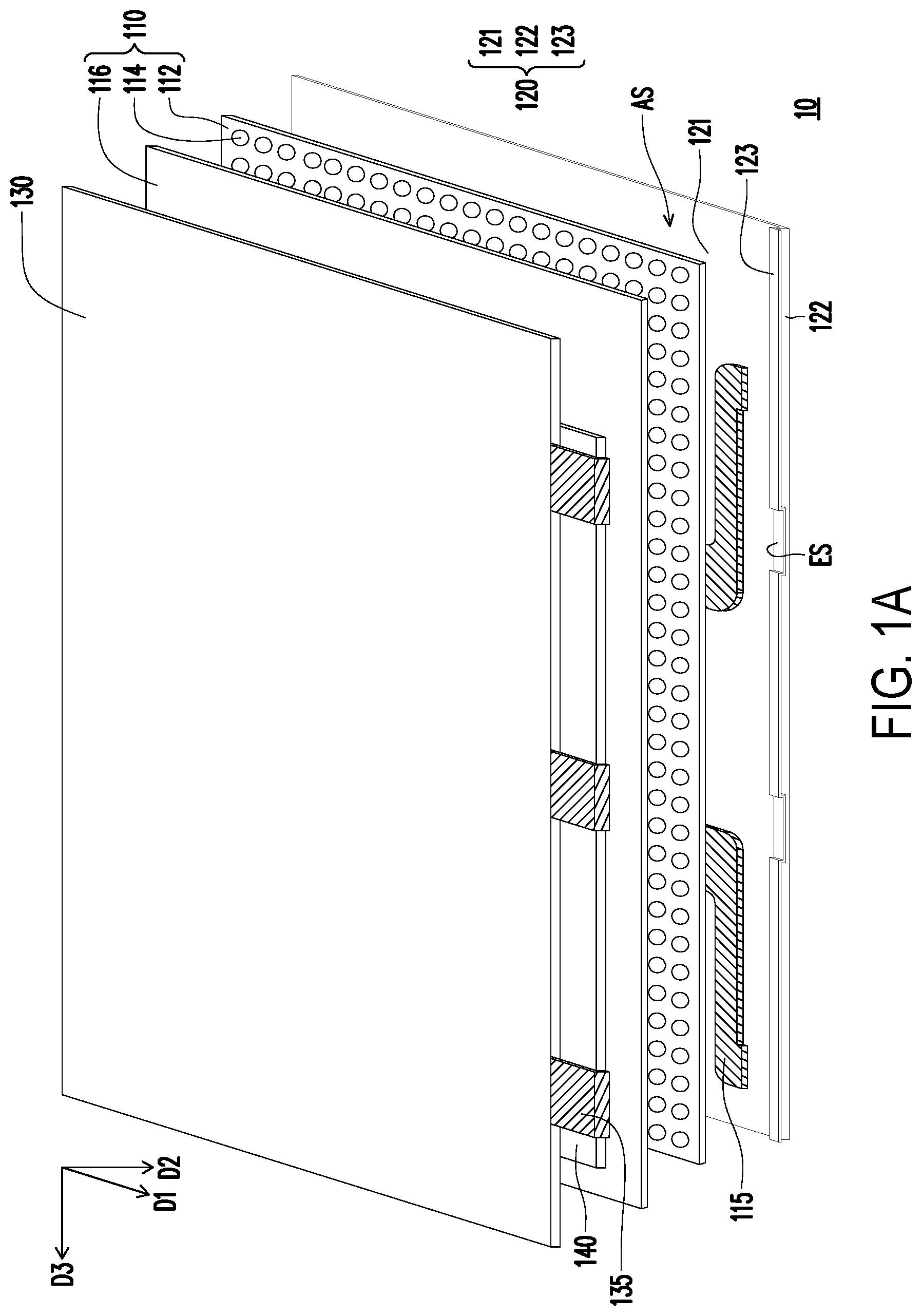 Patent US12306497 Figure 1 – Display device