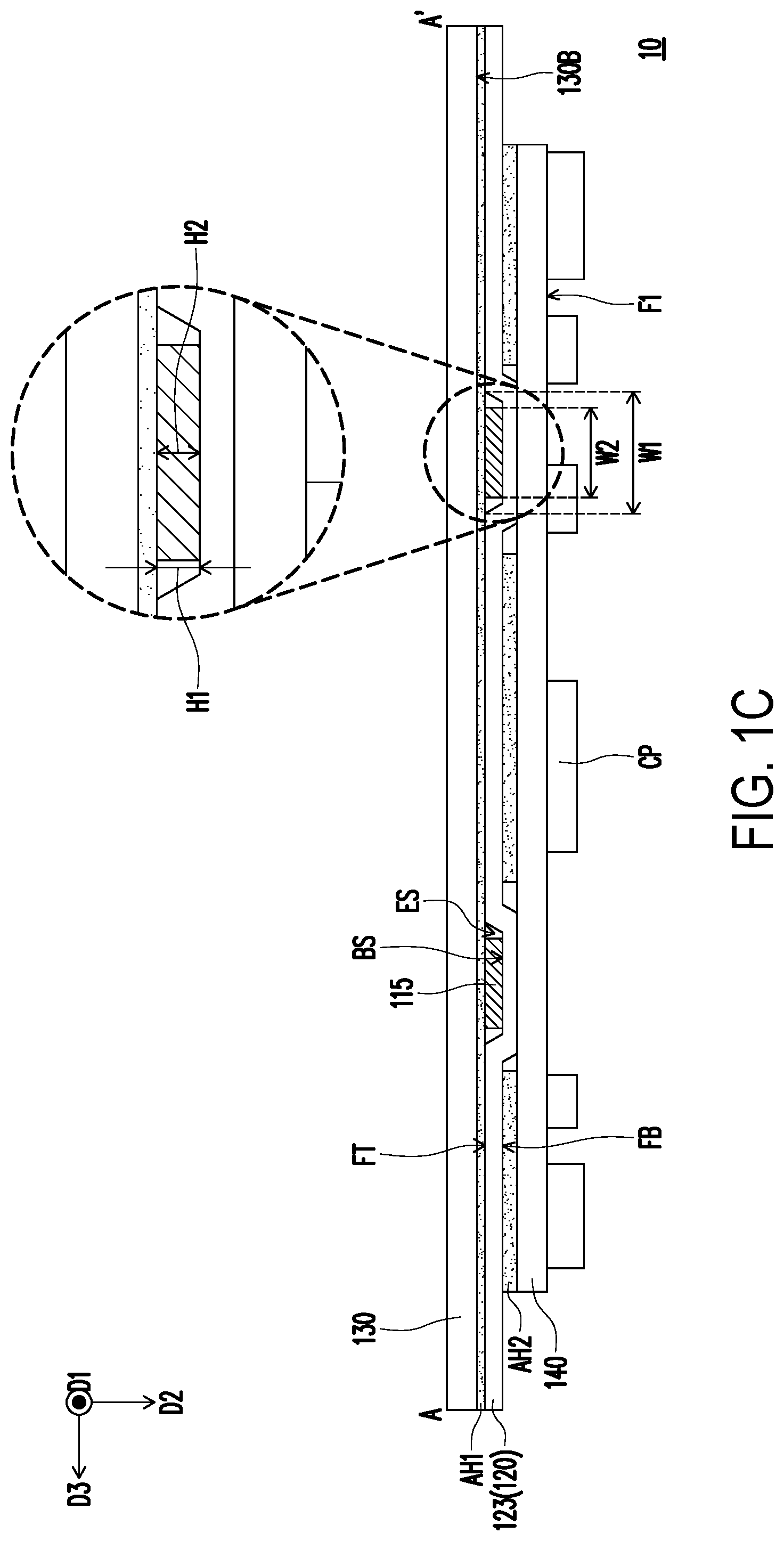 Patent US12306497 Figure 3 – Display device