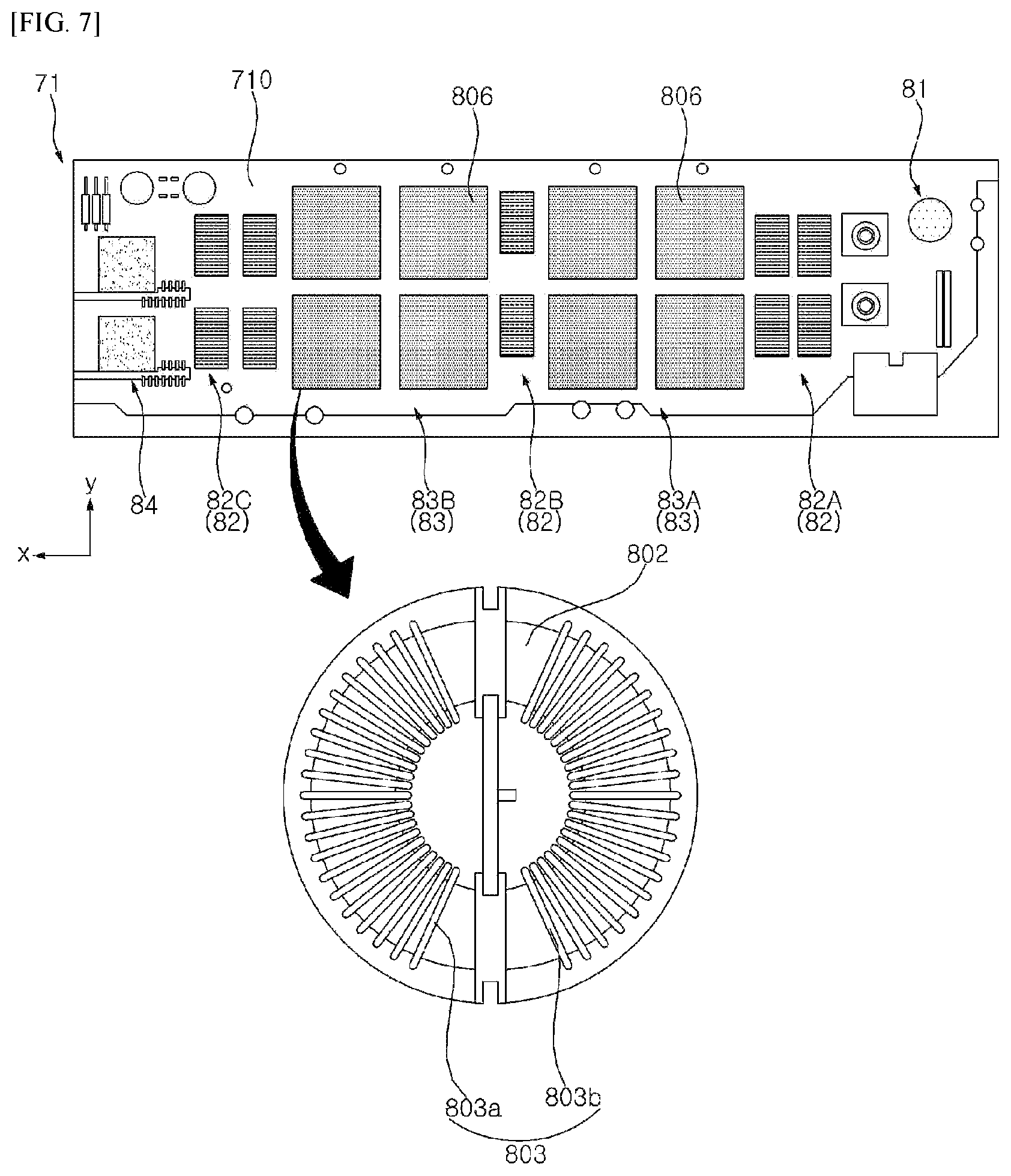 Patent US12306499 Figure 7 – Display device