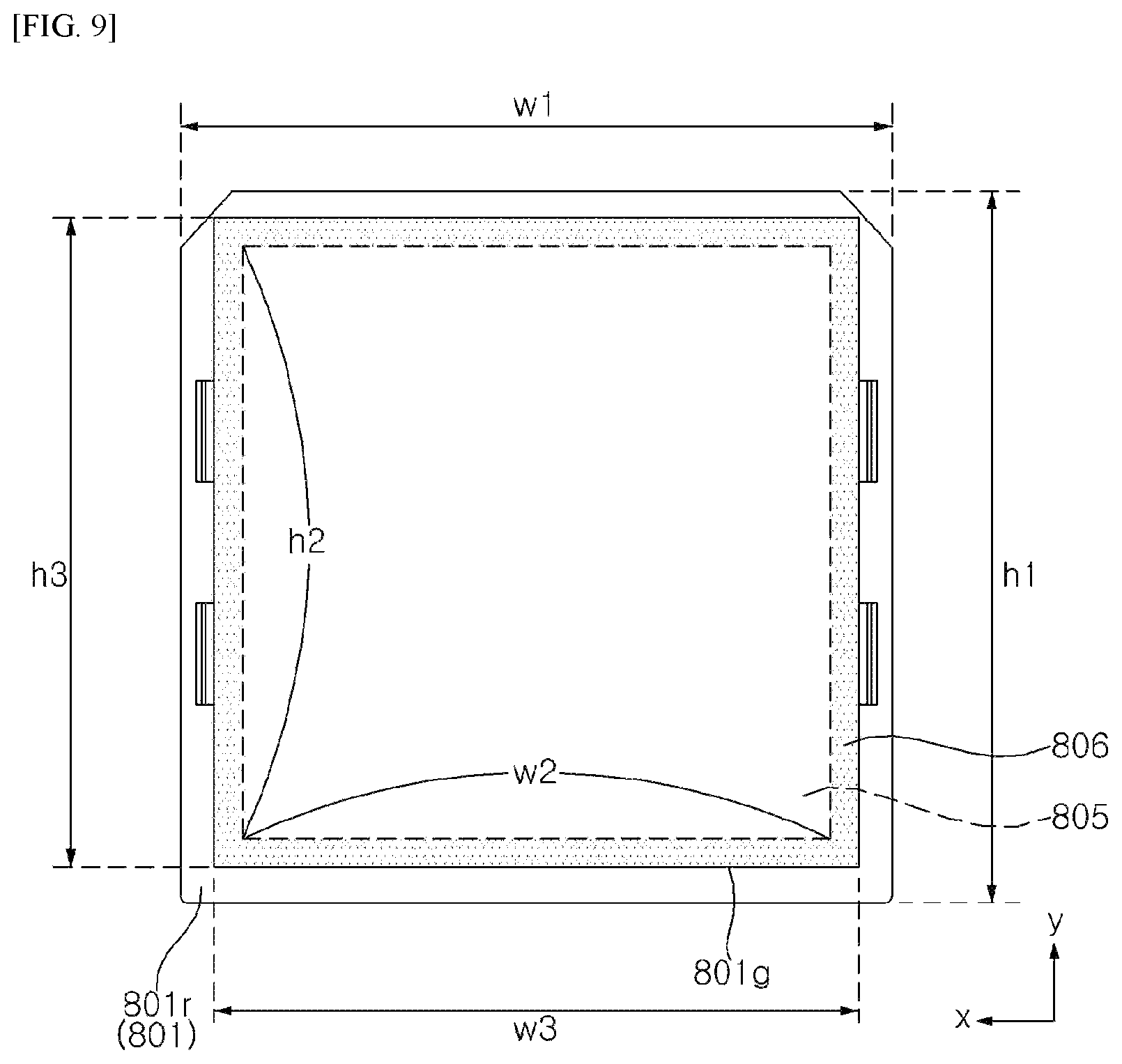 Patent US12306499 Figure 9 – Display device