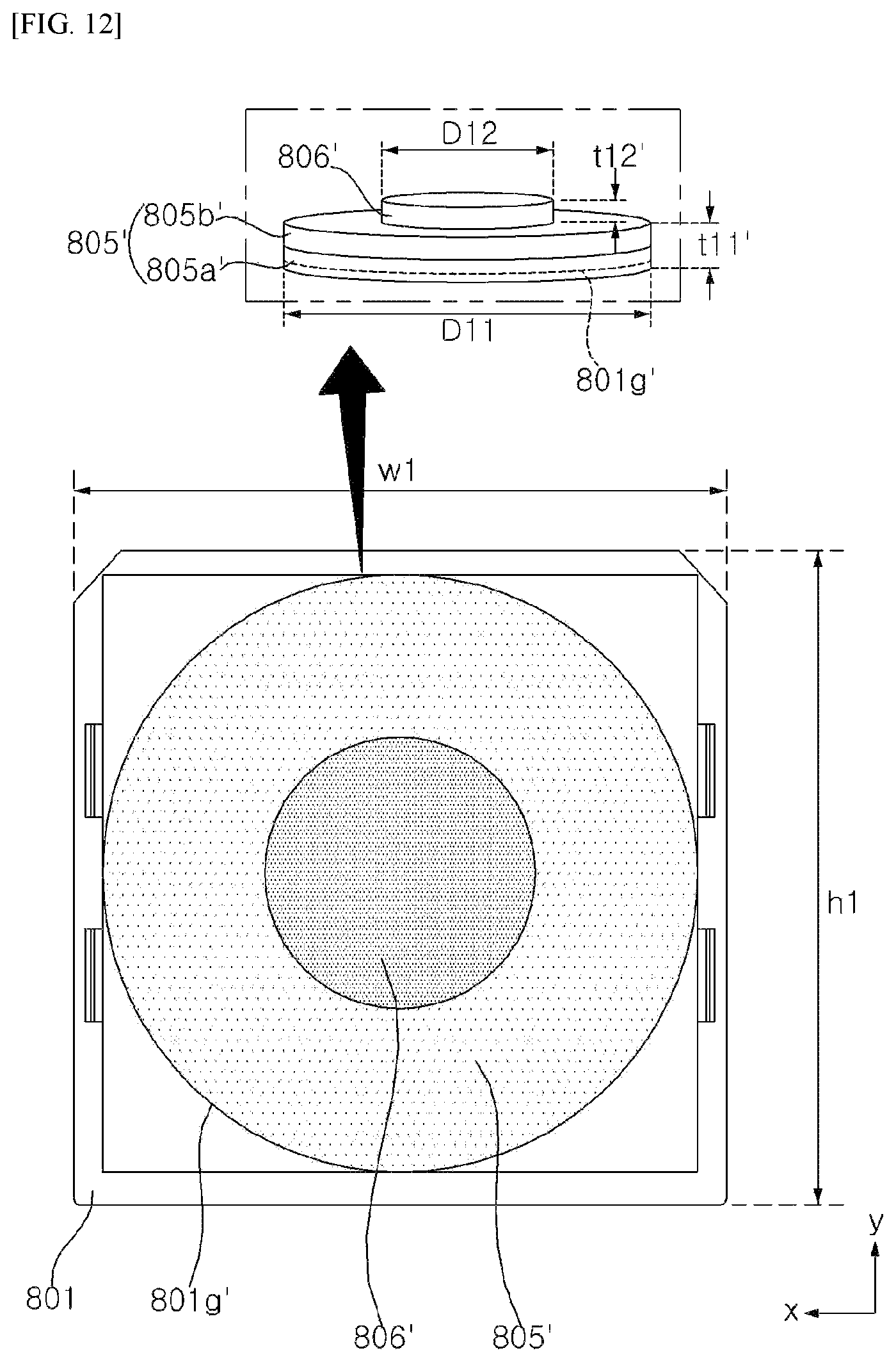 Patent US12306499 Figure 12 – Display device