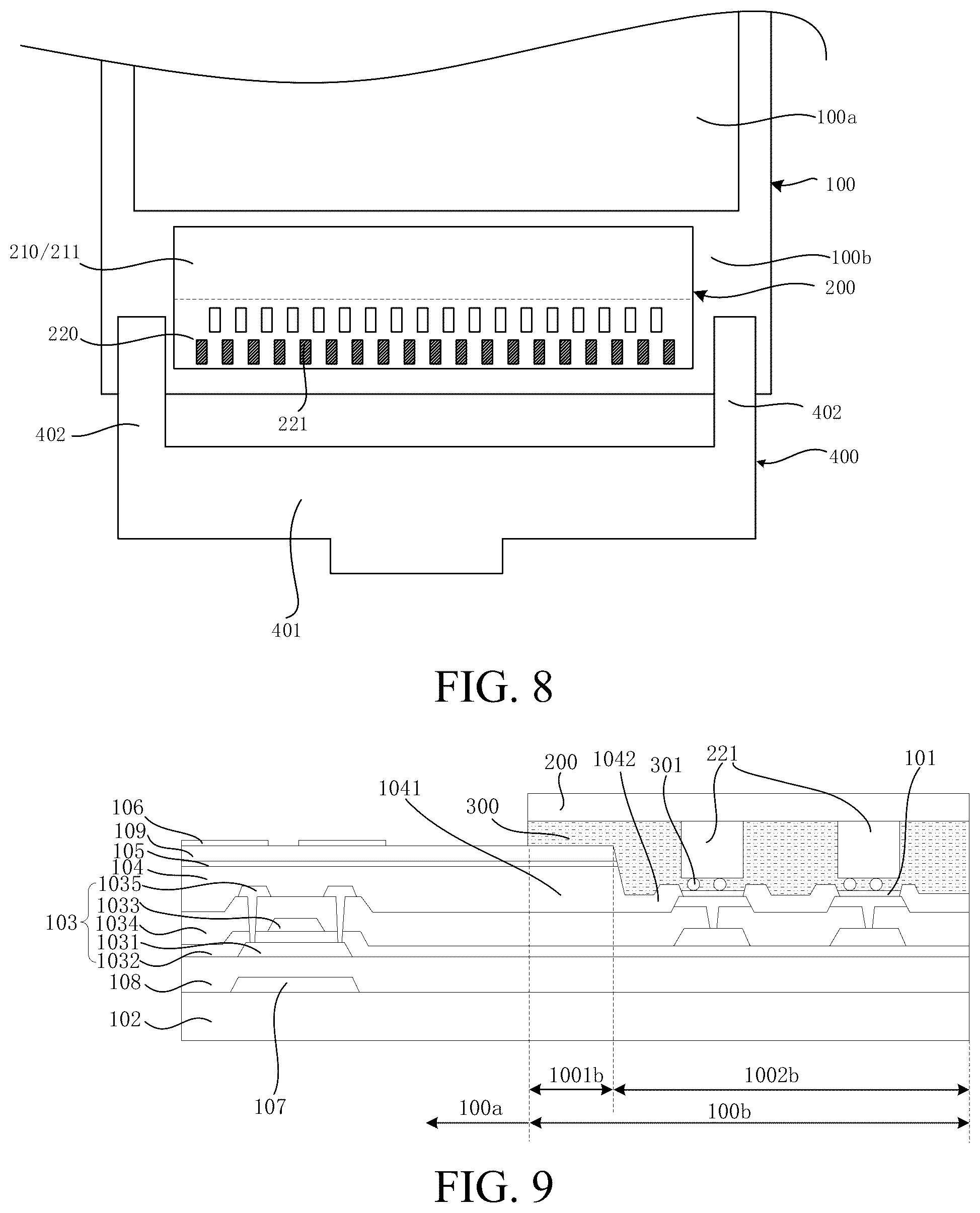 Patent US12306504 Figure 8 – Display panel and display device
