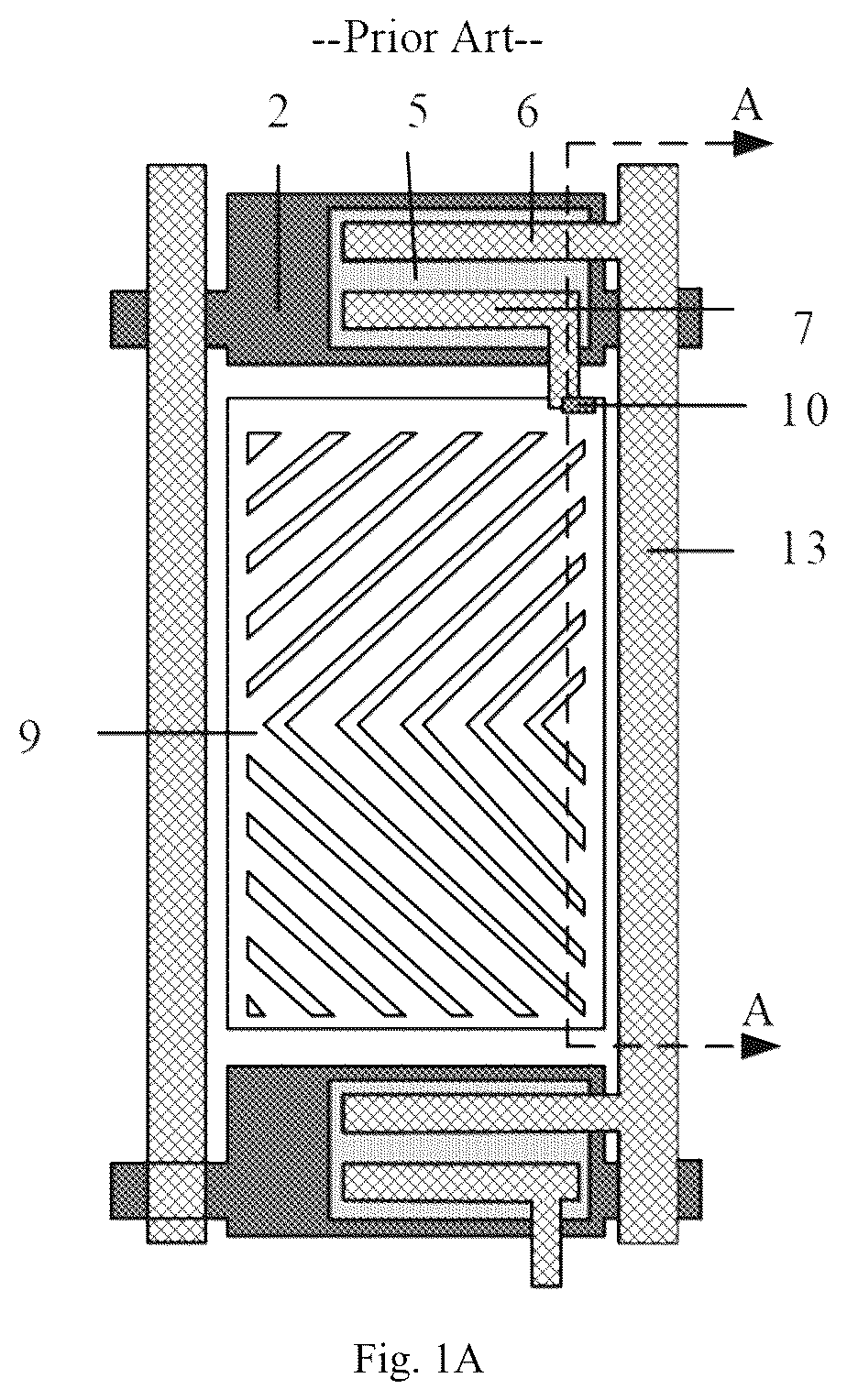 Patent US12306505 Figure 1 – Array substrate comprising first and second auxiliary electrodes, and display device