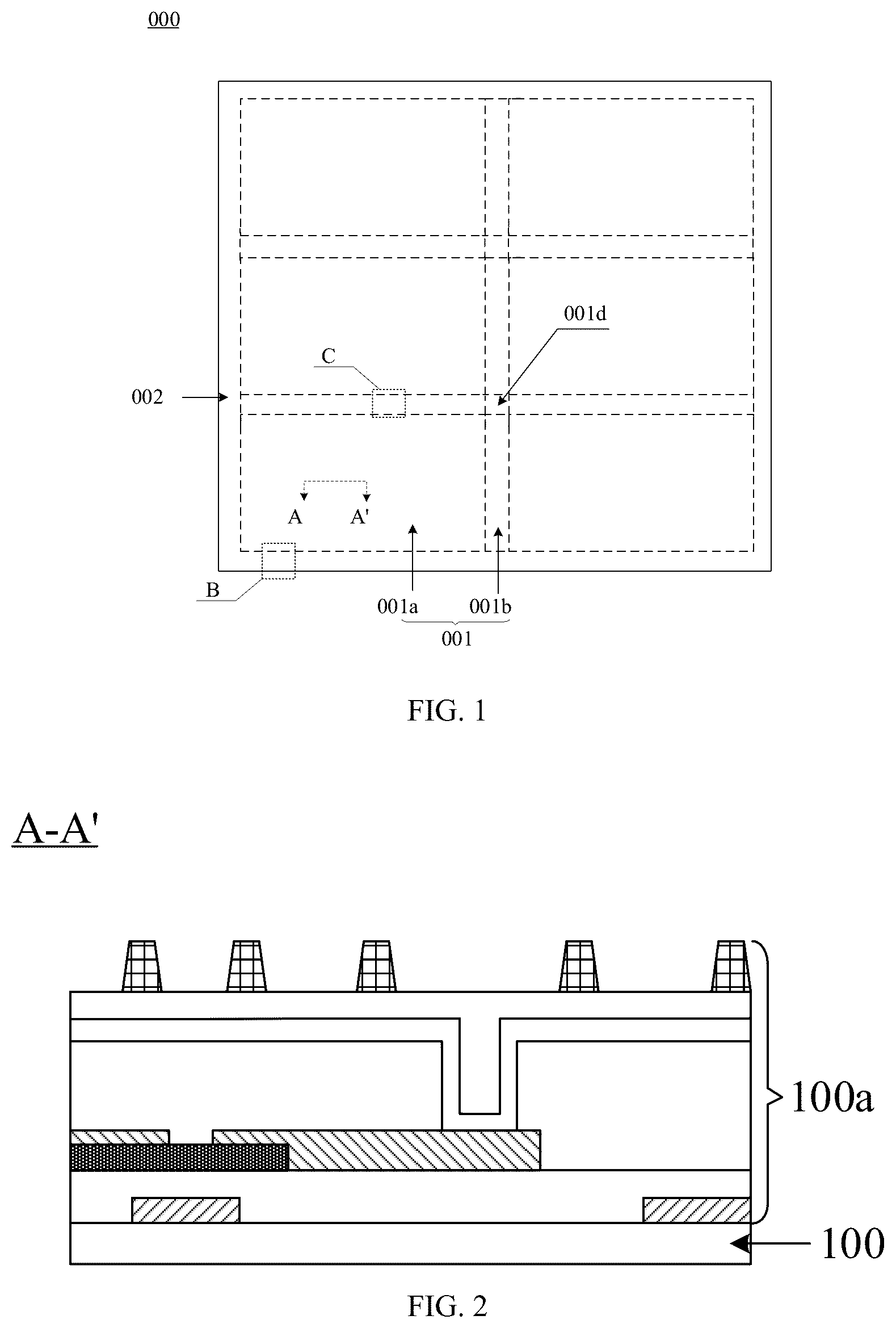 Patent US12306506 Figure 1 – Array substrate and liquid crystal panel